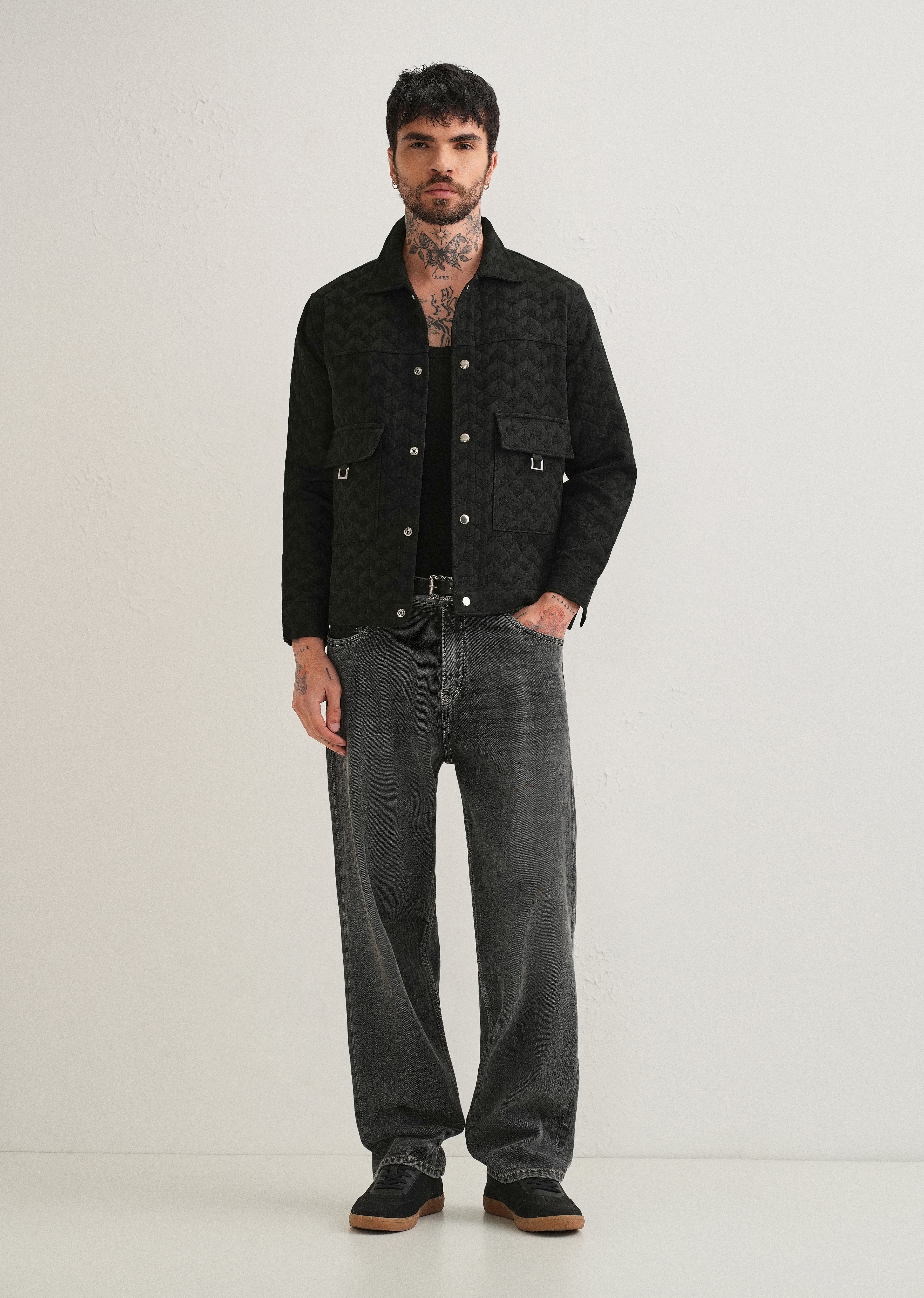 Black Utility Shacket