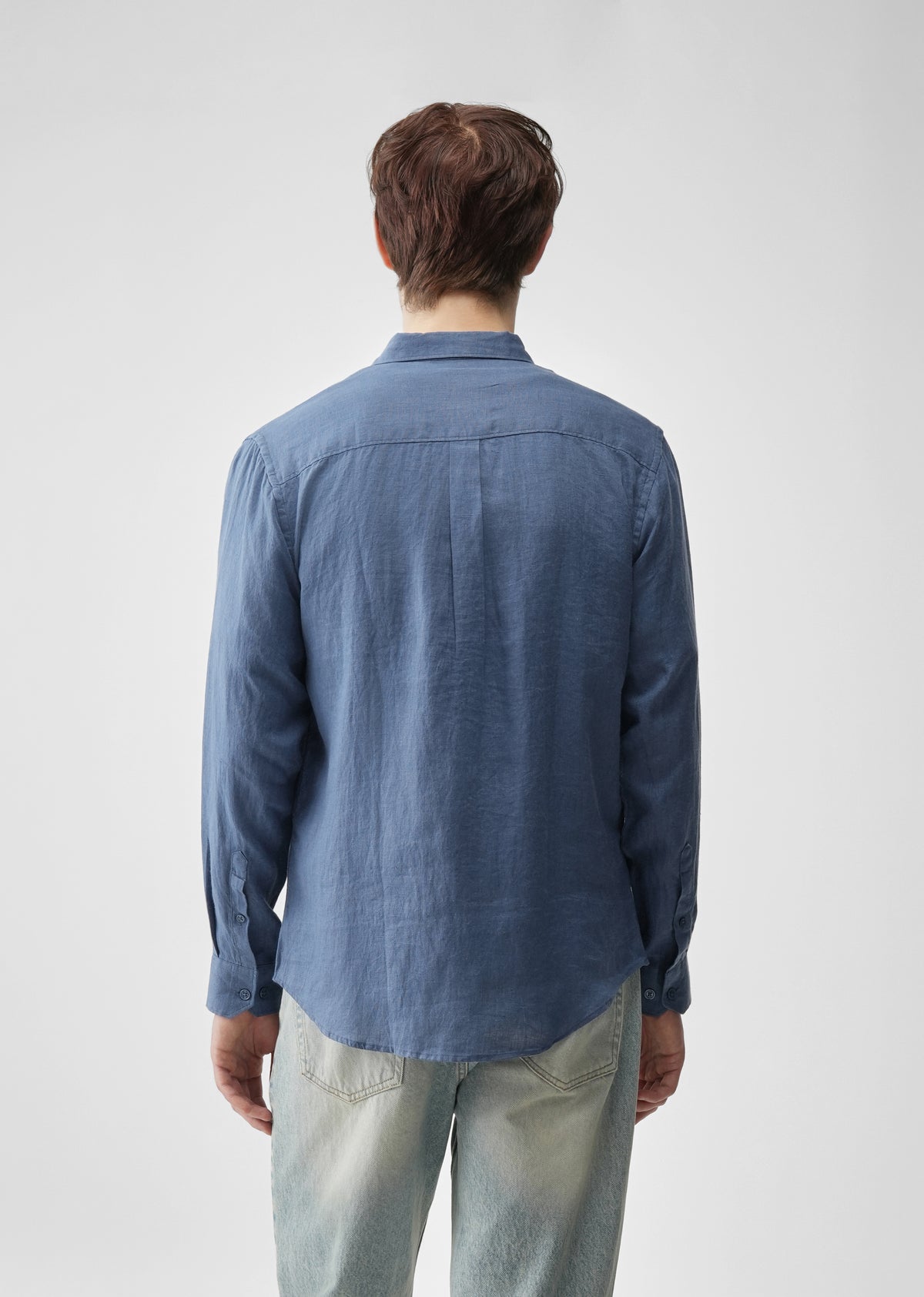 Blue 100% Pure Linen Shirt
