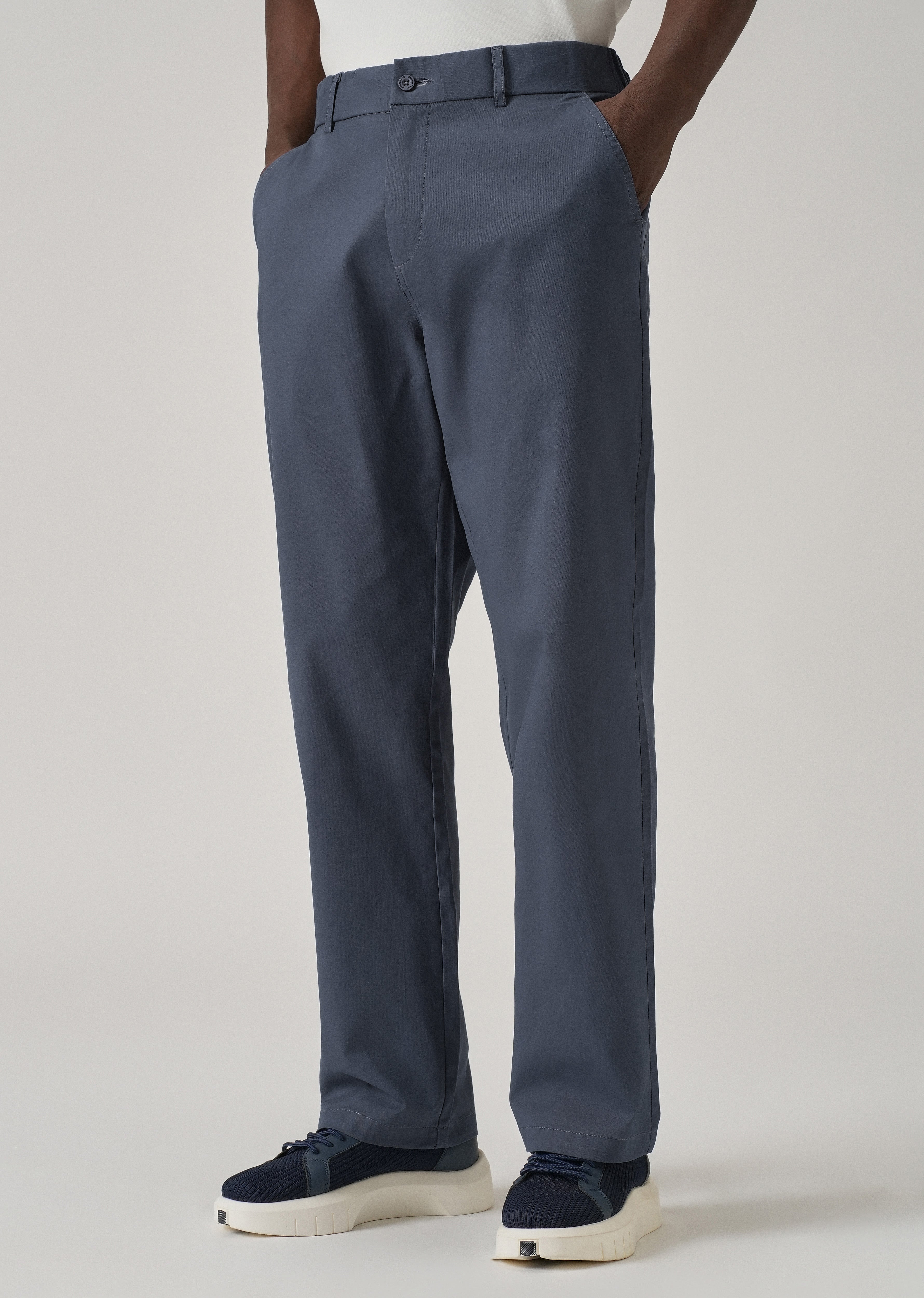 Baggy Fit Blue Chinos