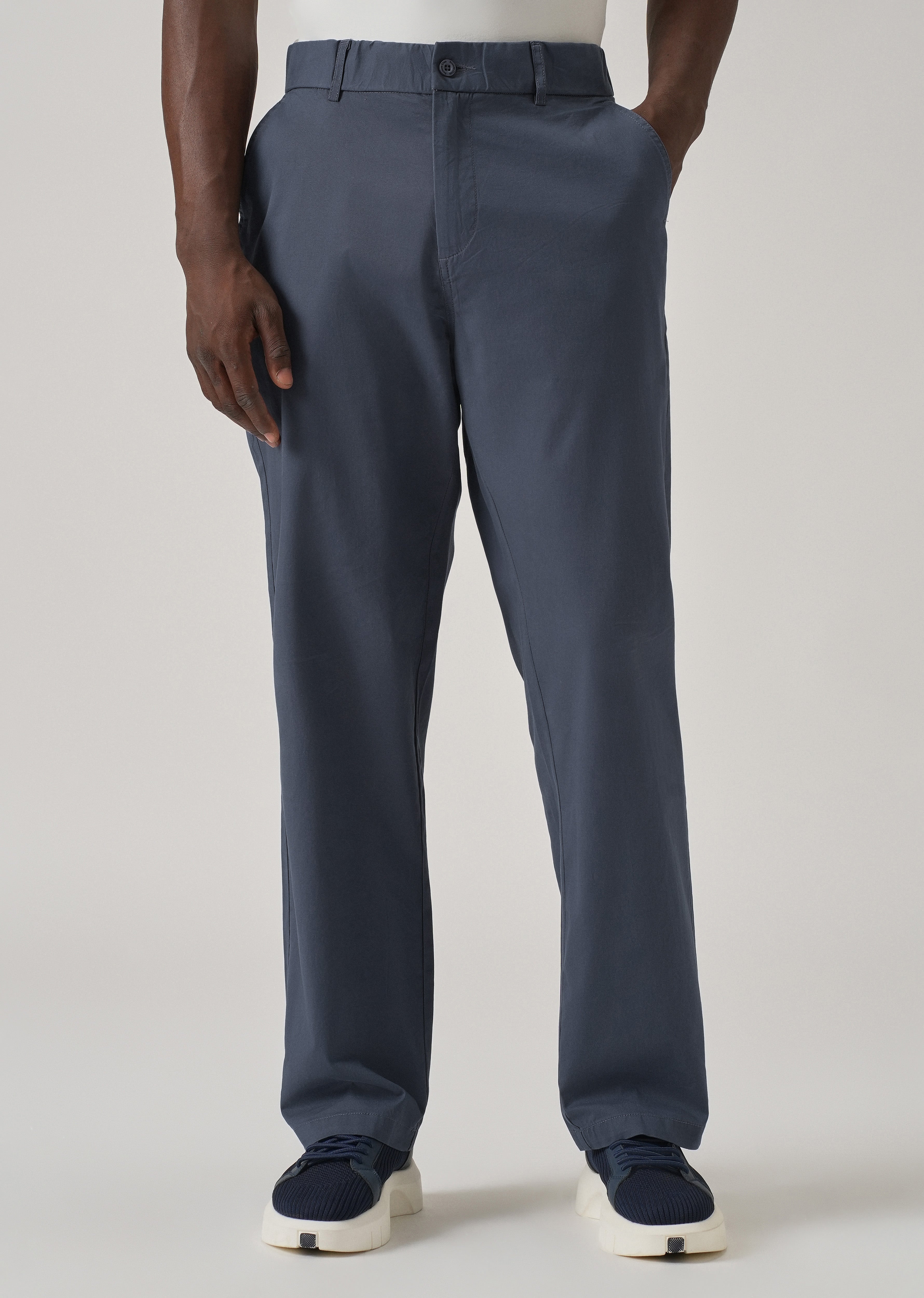 Baggy Fit Blue Chinos
