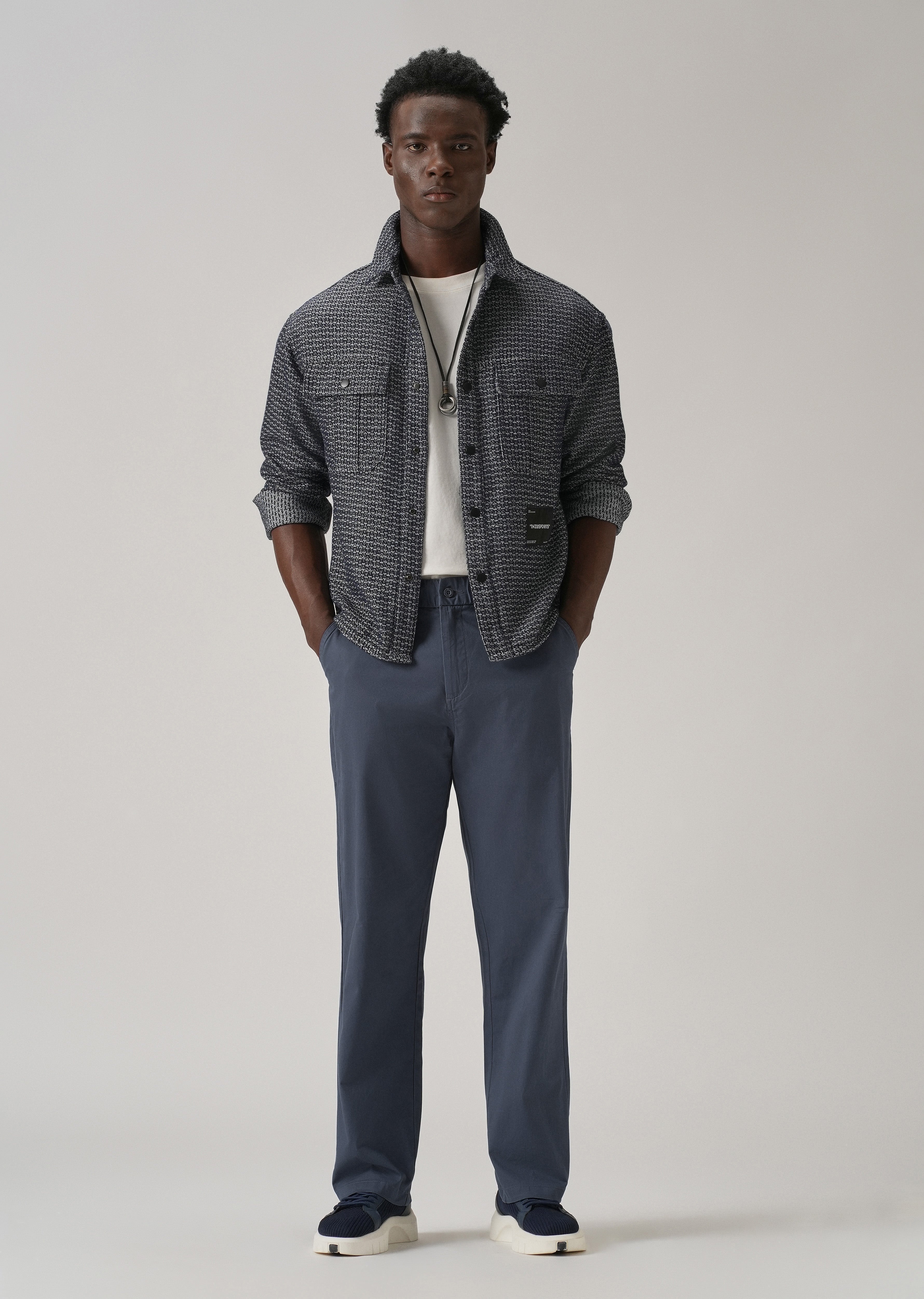 Baggy Fit Blue Chinos
