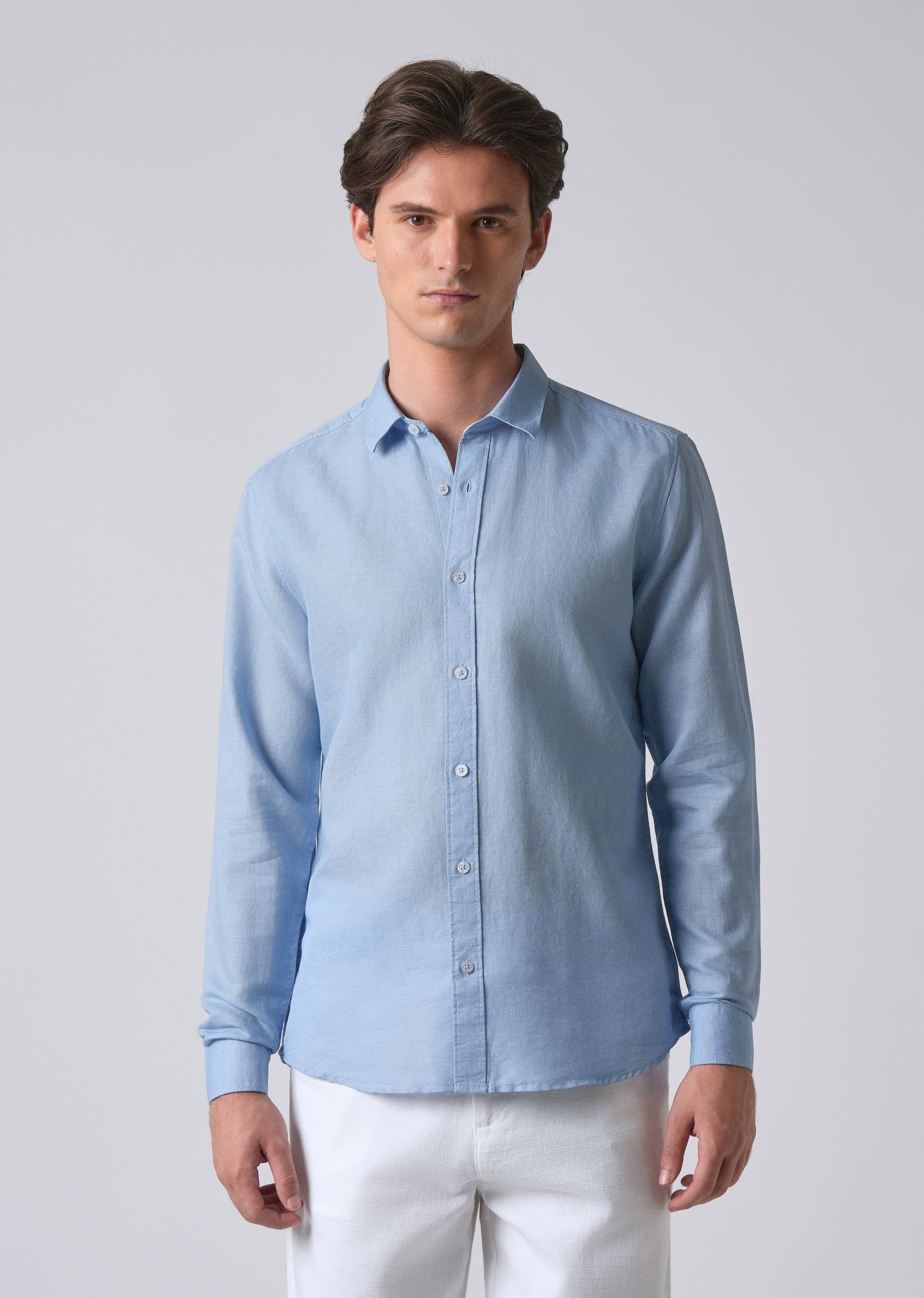 Blue Linen Shirt