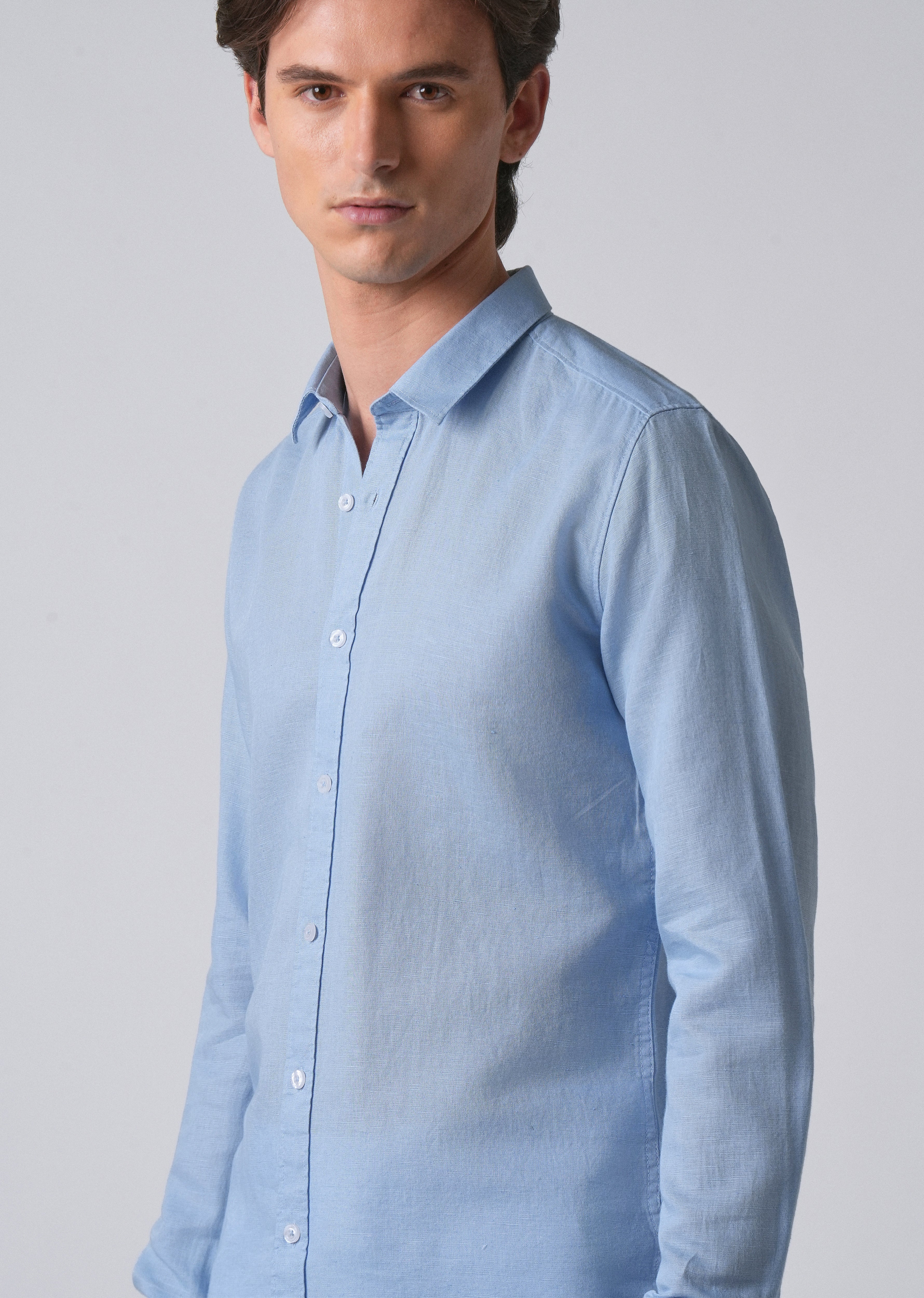 Blue Linen Shirt