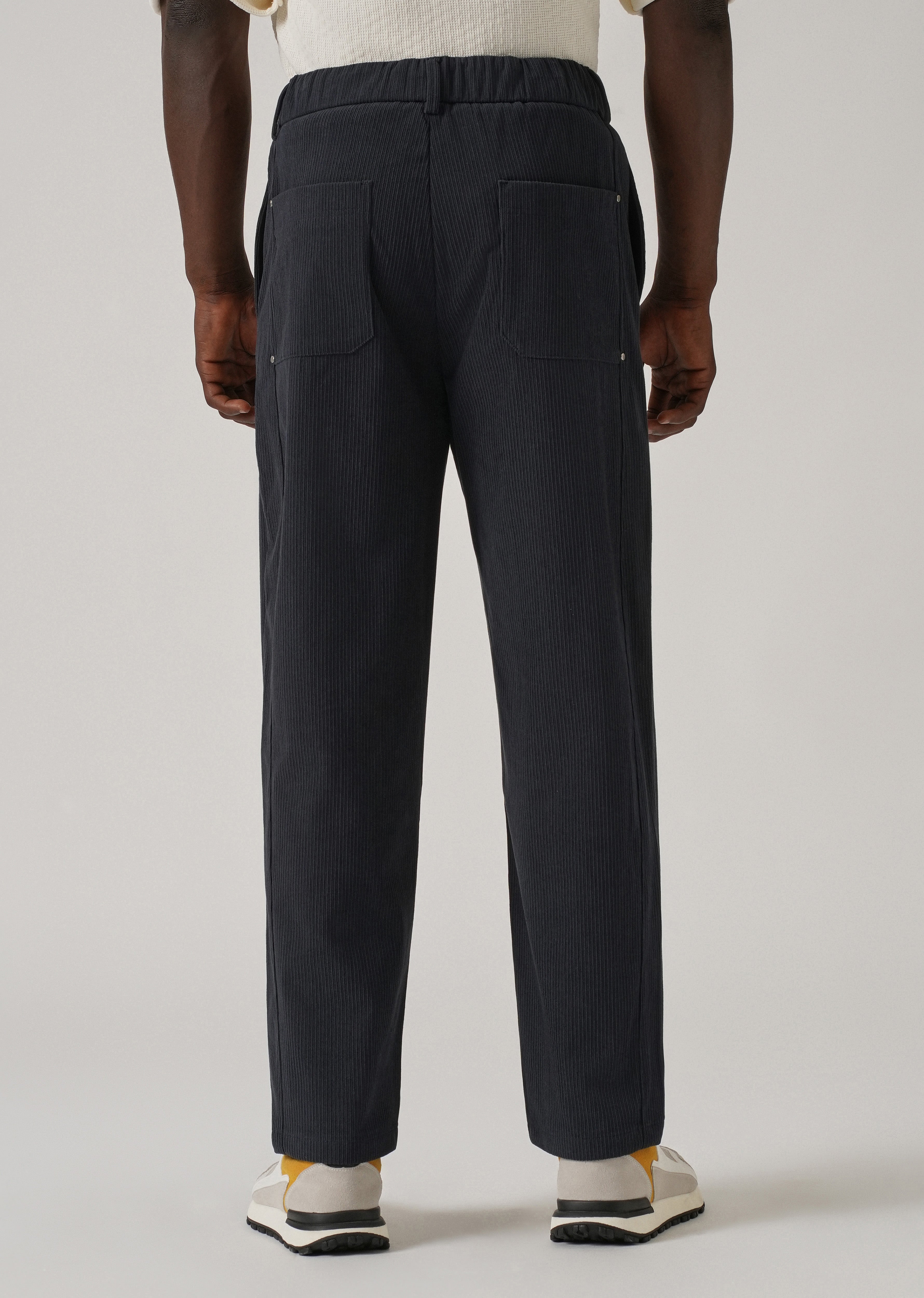 Blue Corduroy Drawstring Pant