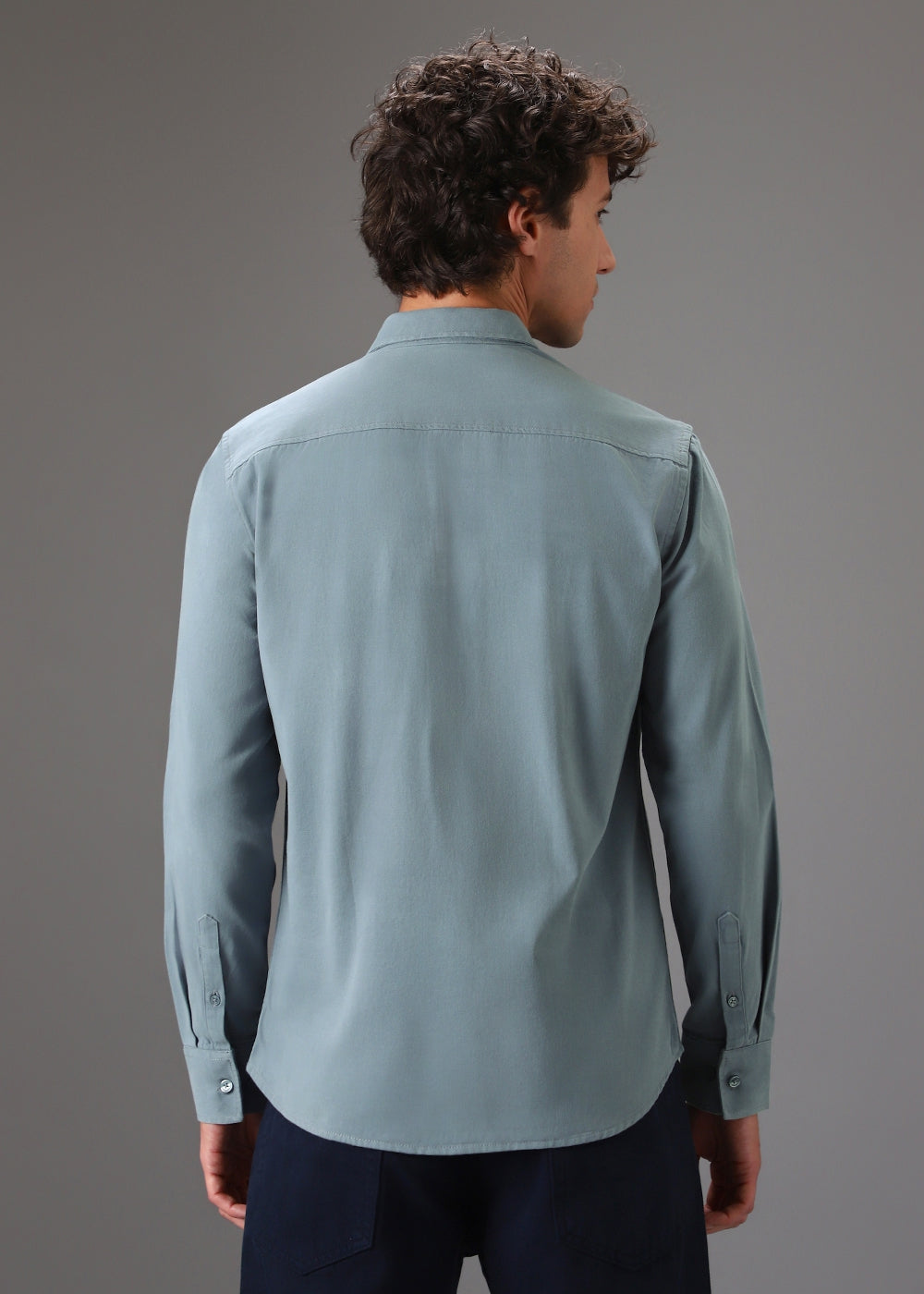 Blue Double Pocket Shirt