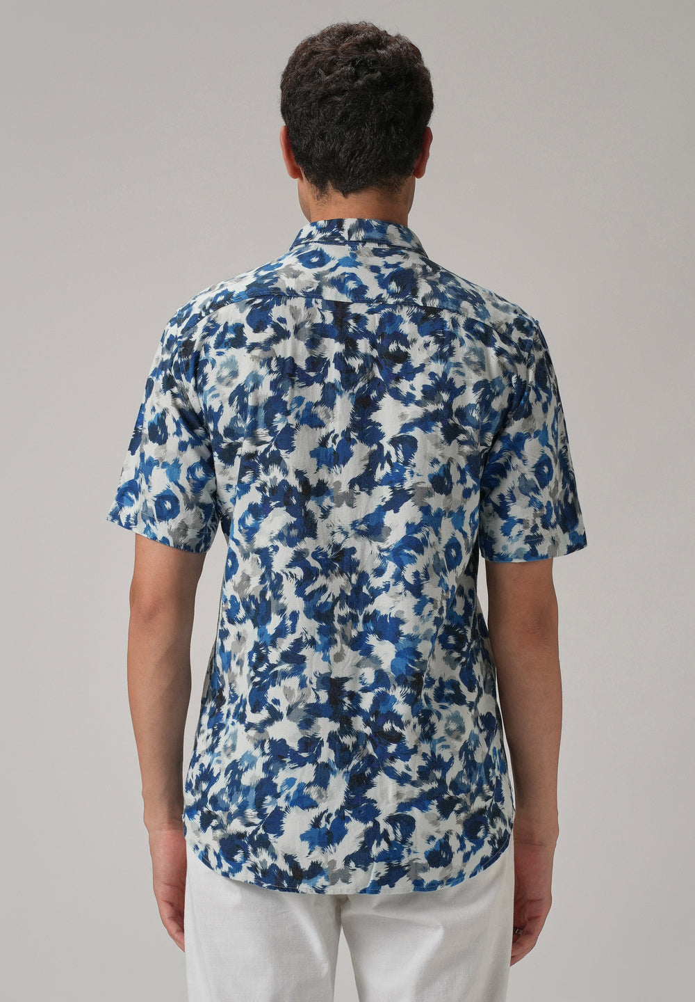 Blue Ethereal Half Sleeve shirt