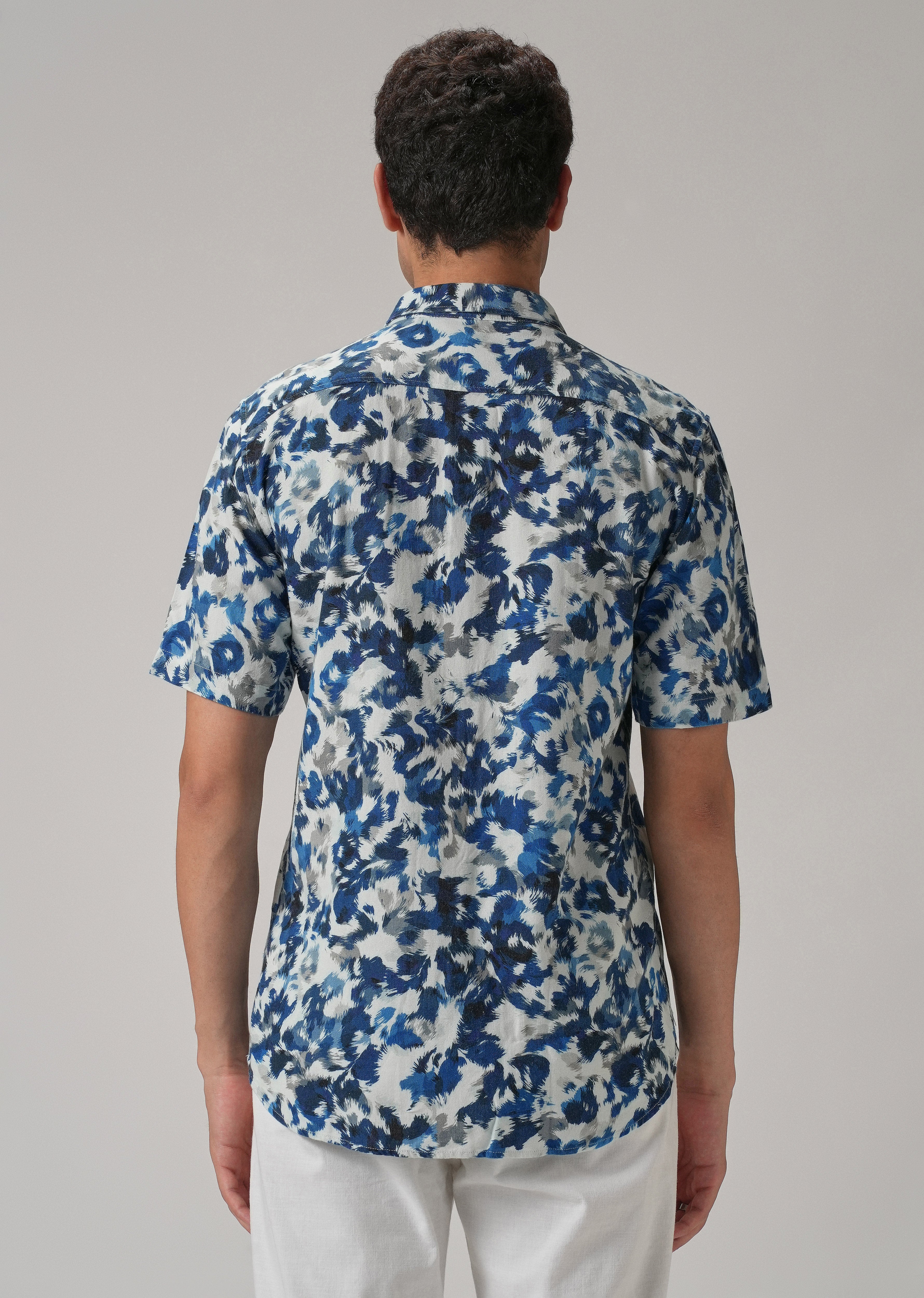 Blue Ethereal Half Sleeve shirt