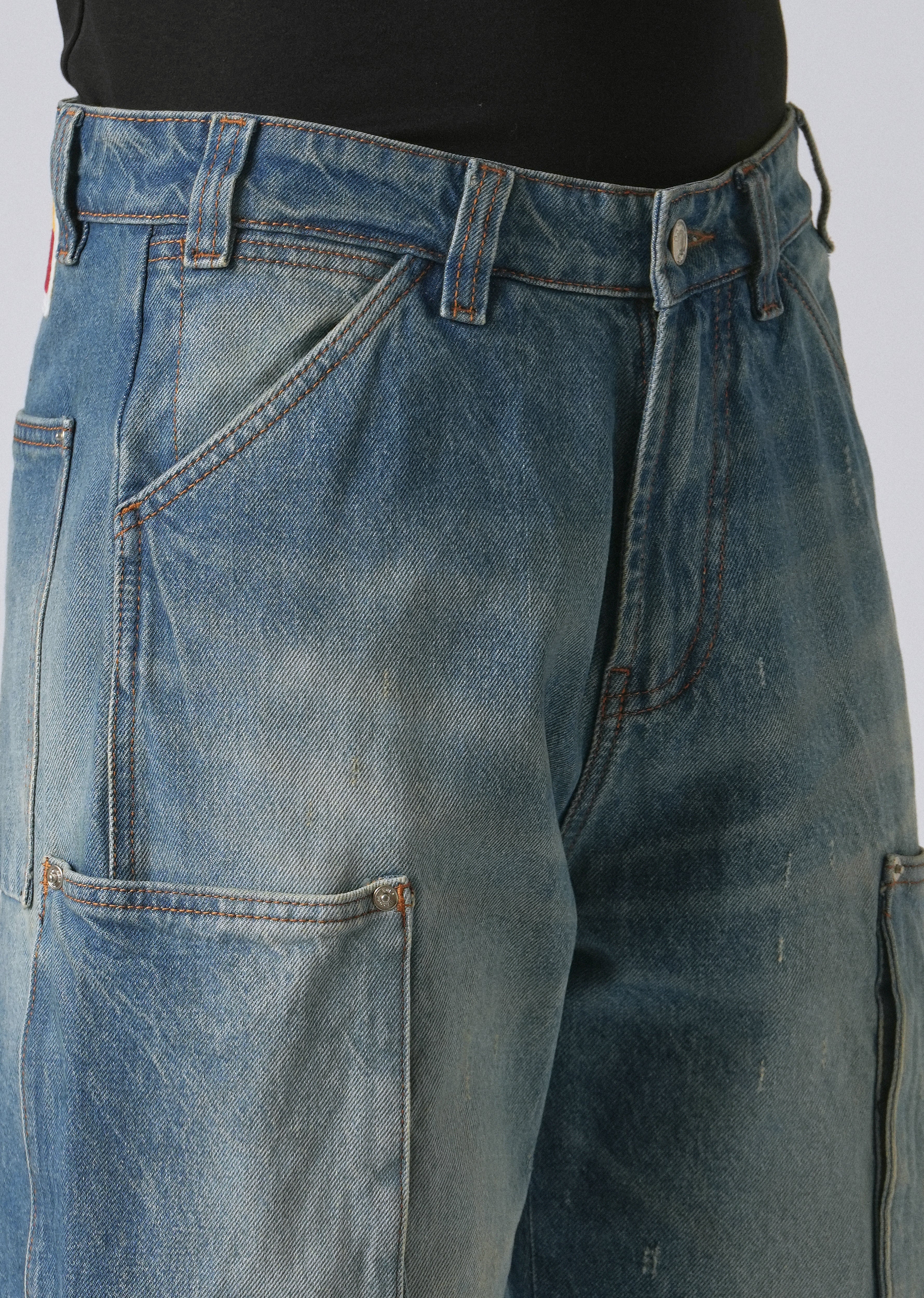 Blue Fade Baggy Fit Denim