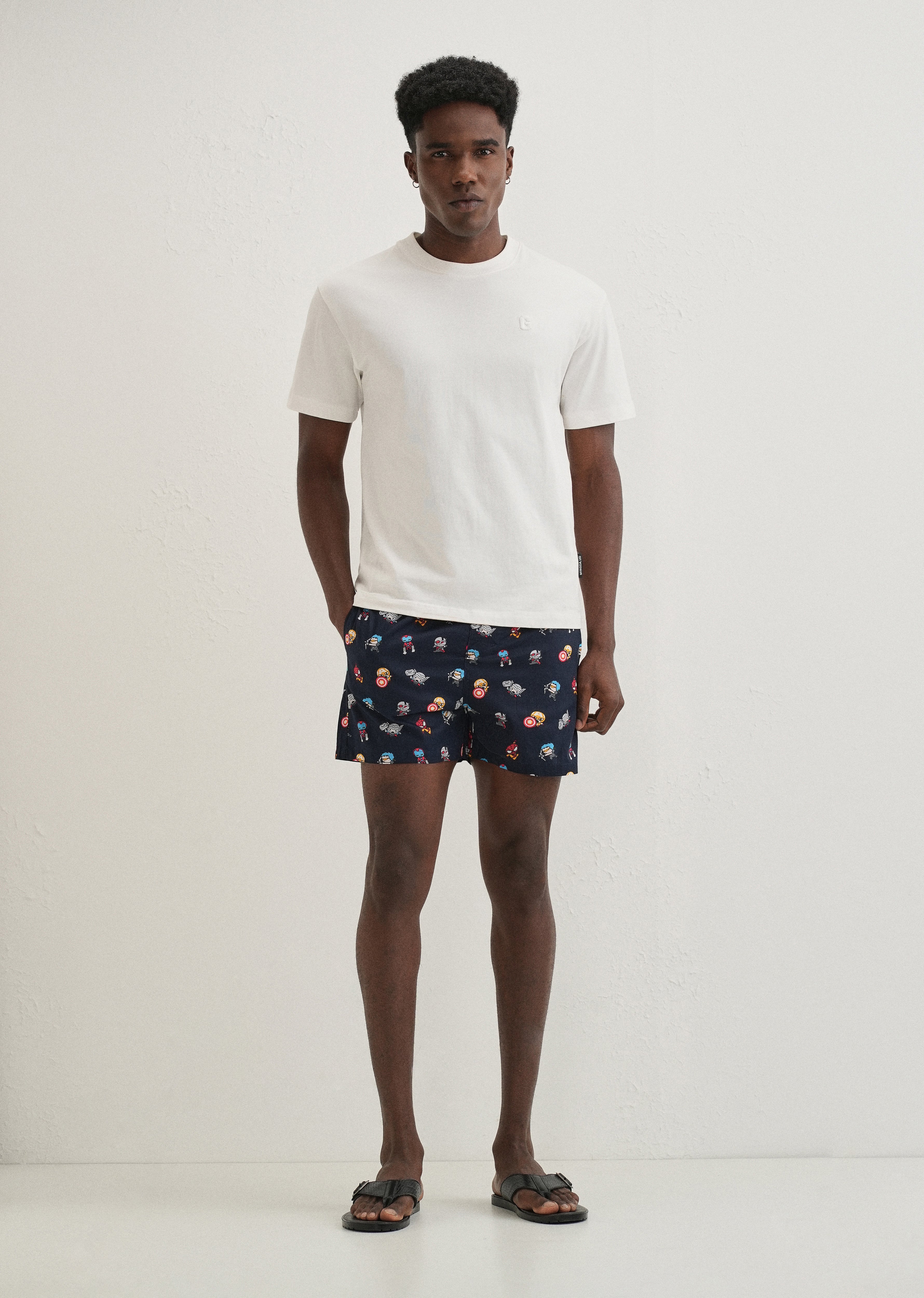 Blue Marvel Printed Boxer