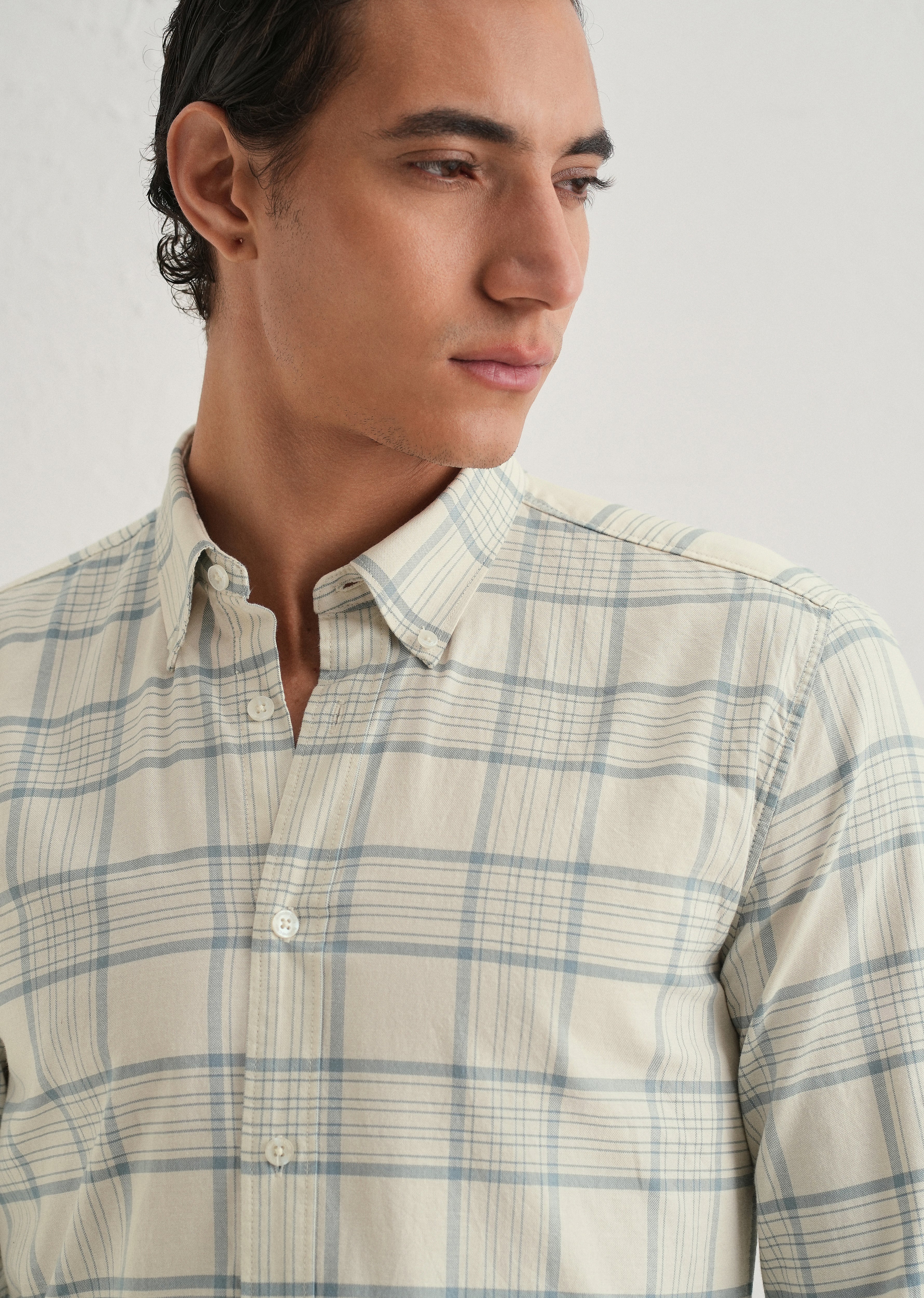 Blue Tattersall Check Shirt