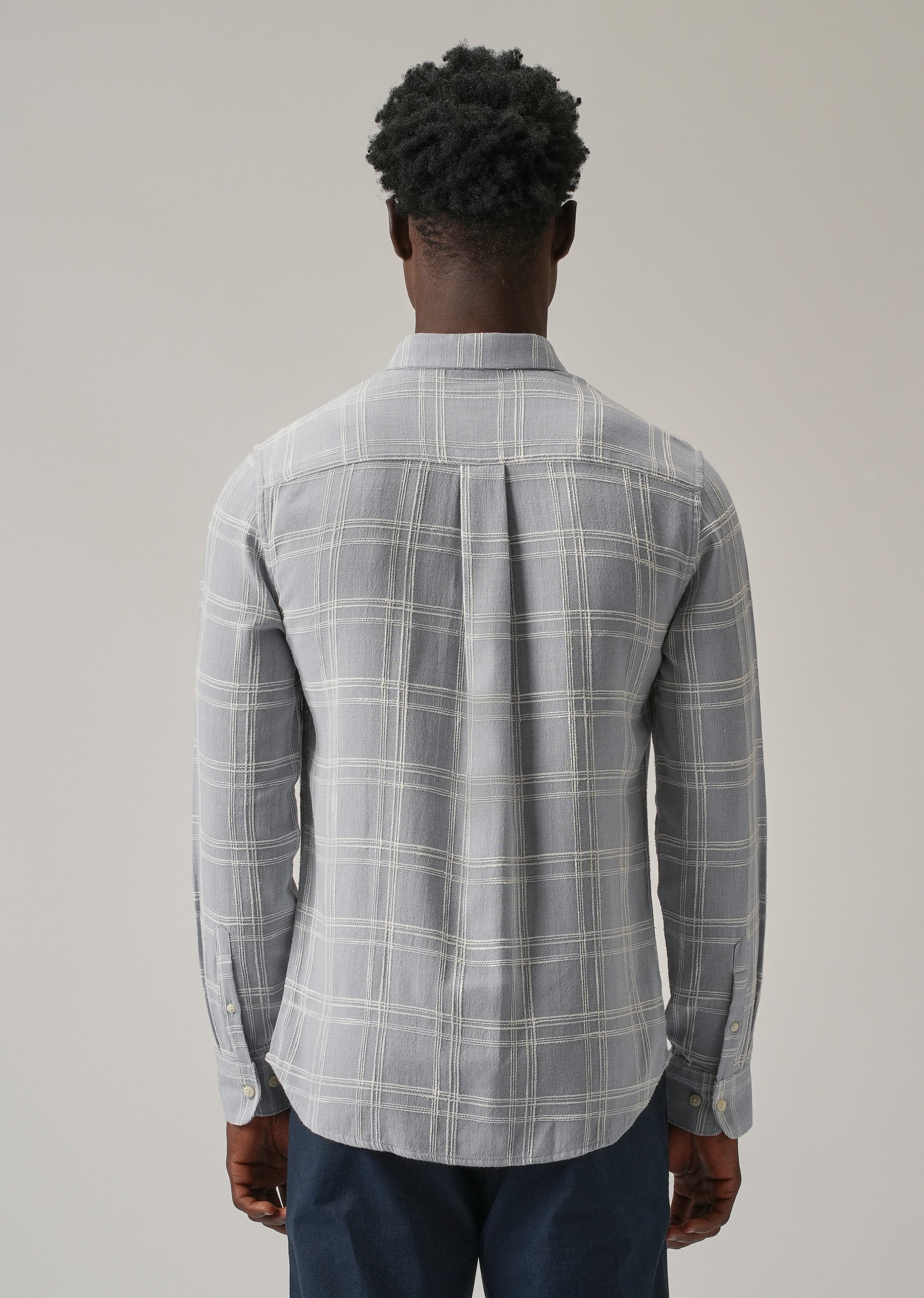 Blue Chenille Check Shirt