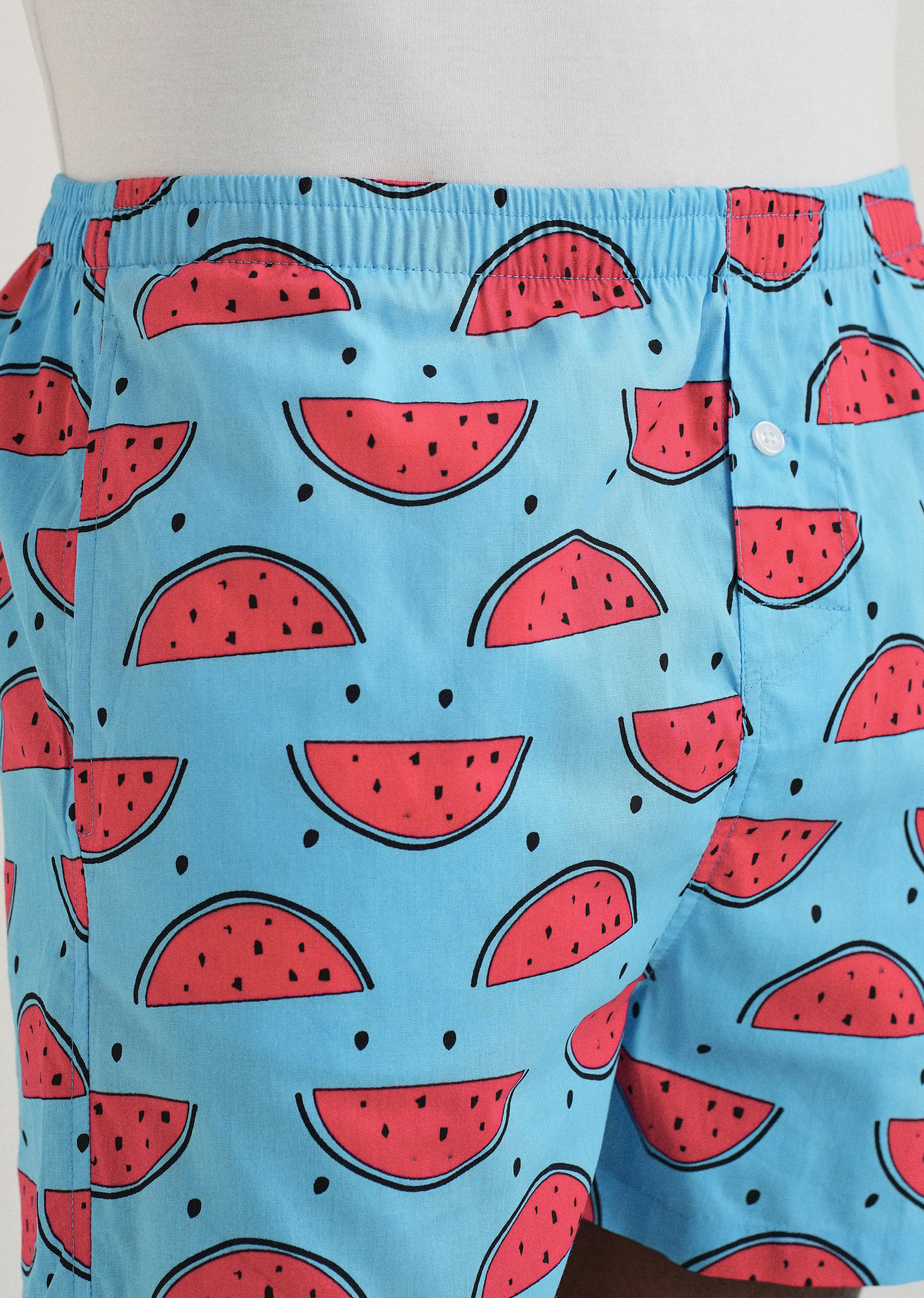 Blue Watermelon Printed Boxer