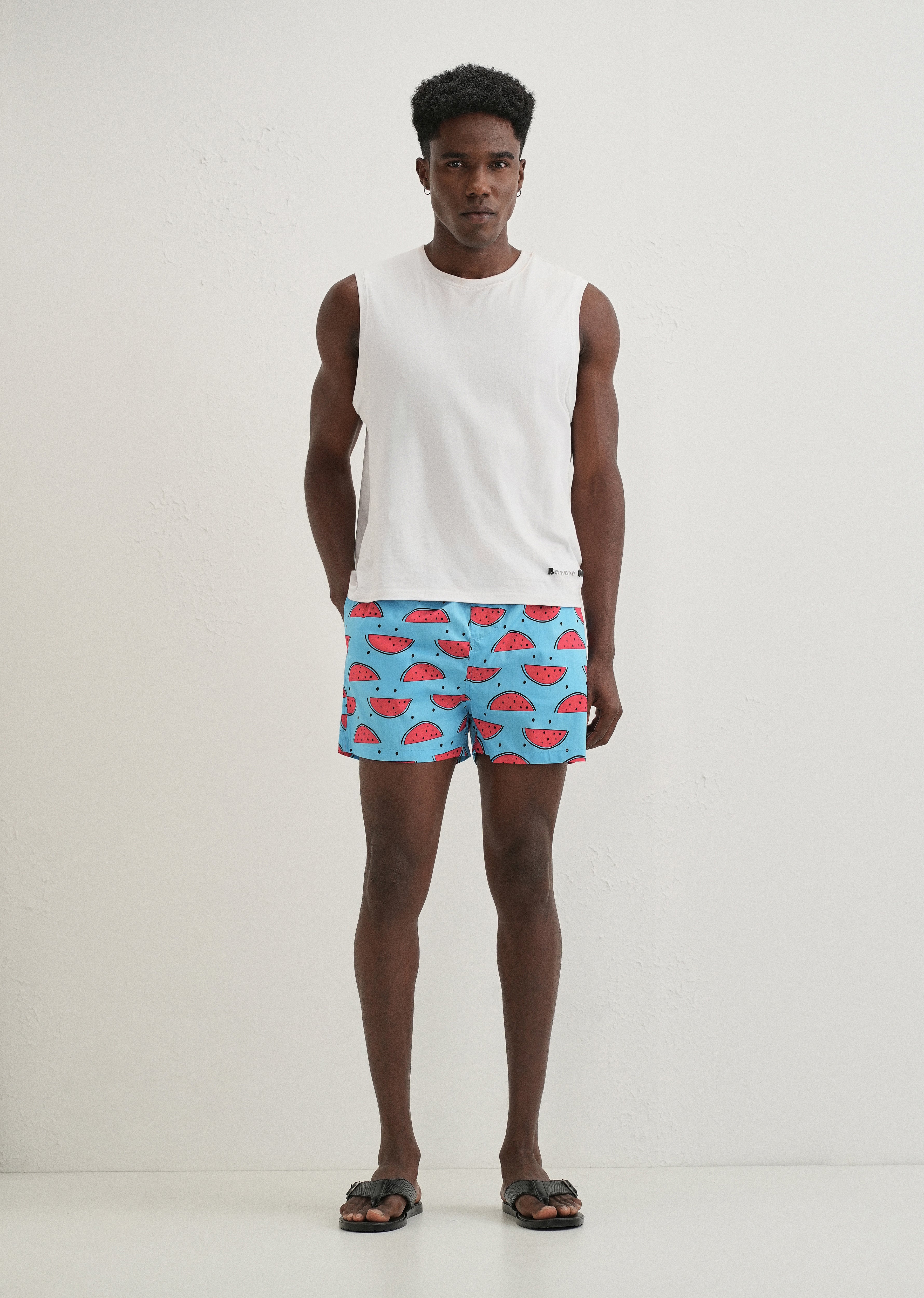Blue Watermelon Printed Boxer