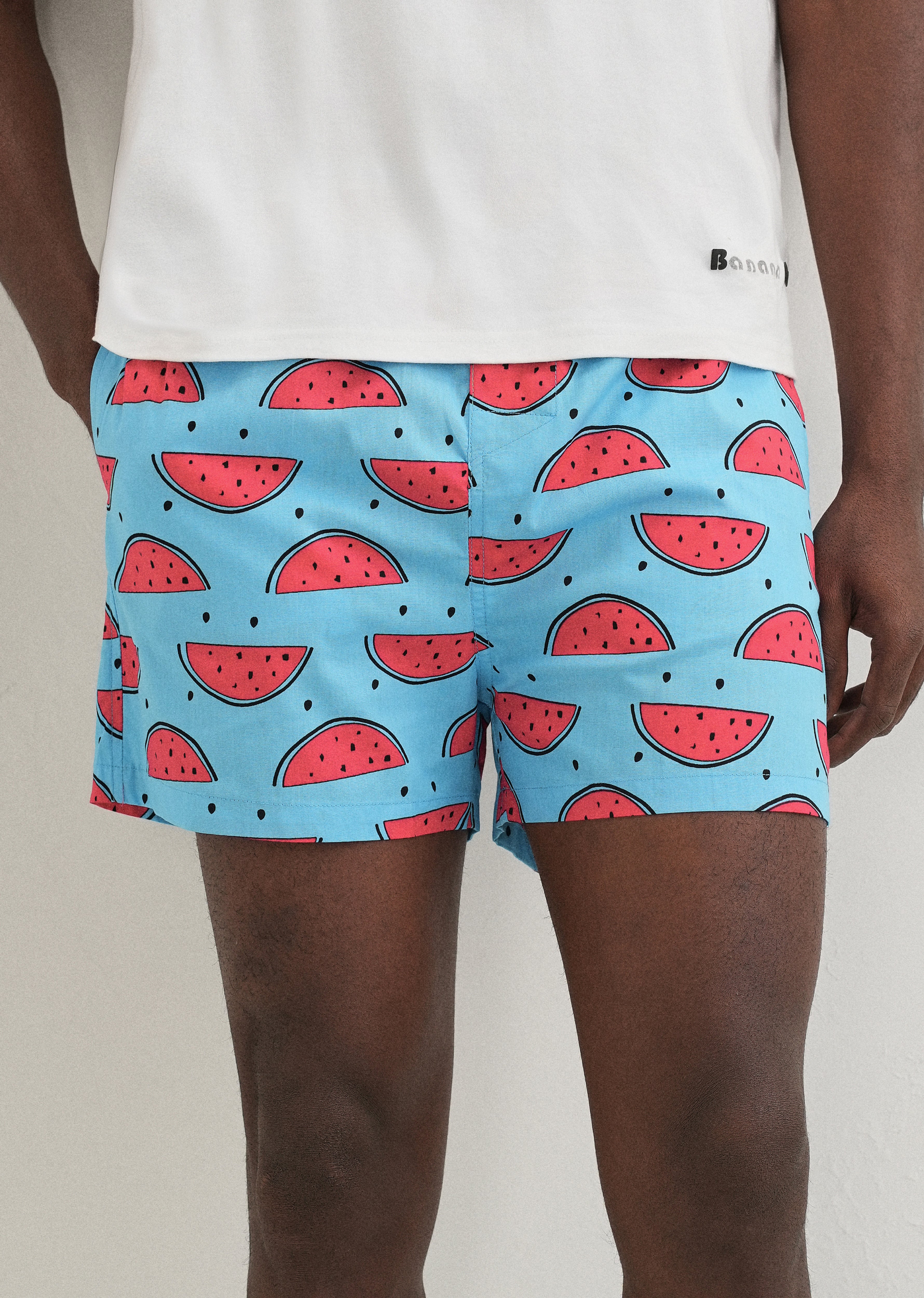 Blue Watermelon Printed Boxer