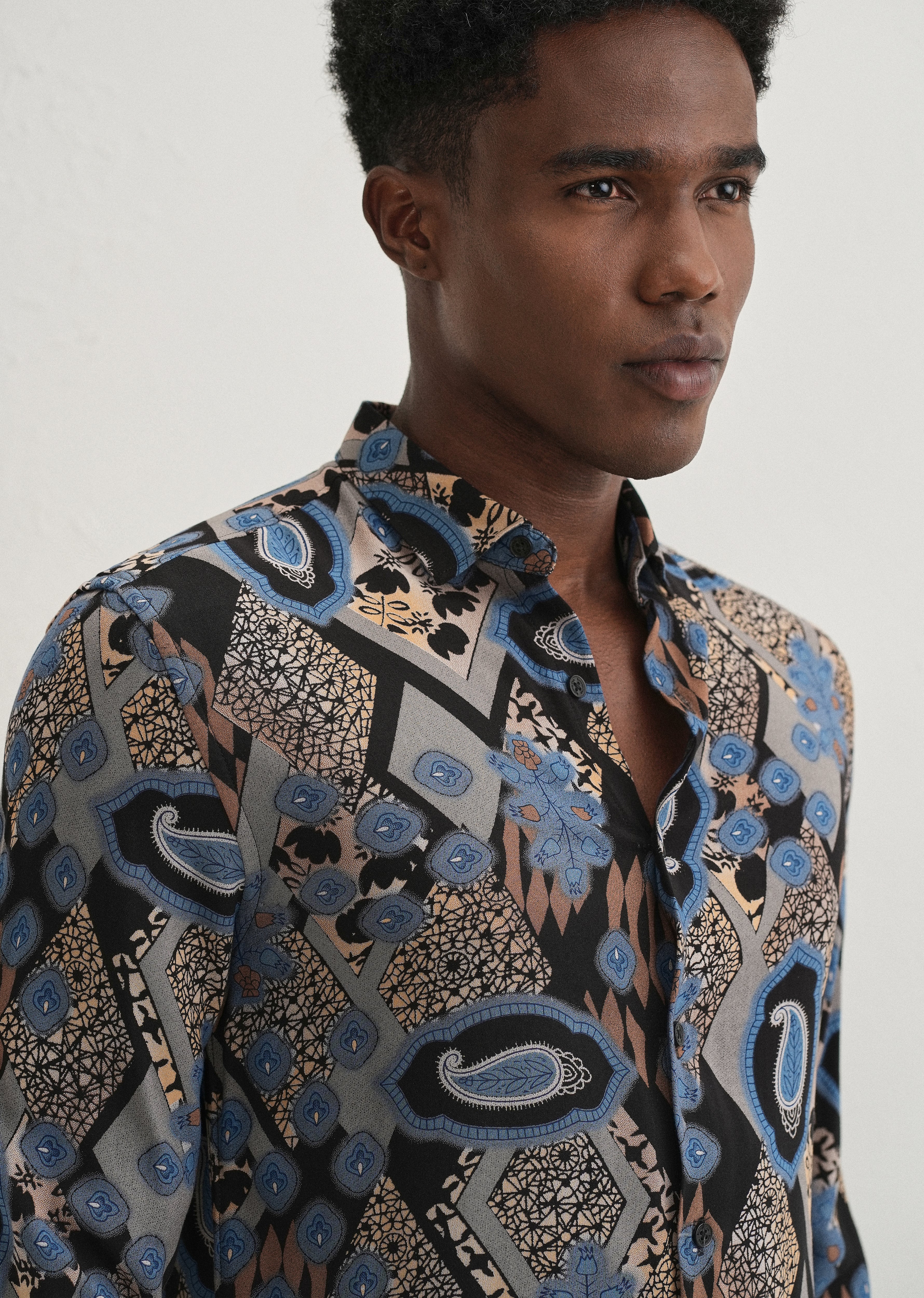 Blue Feather Shirt