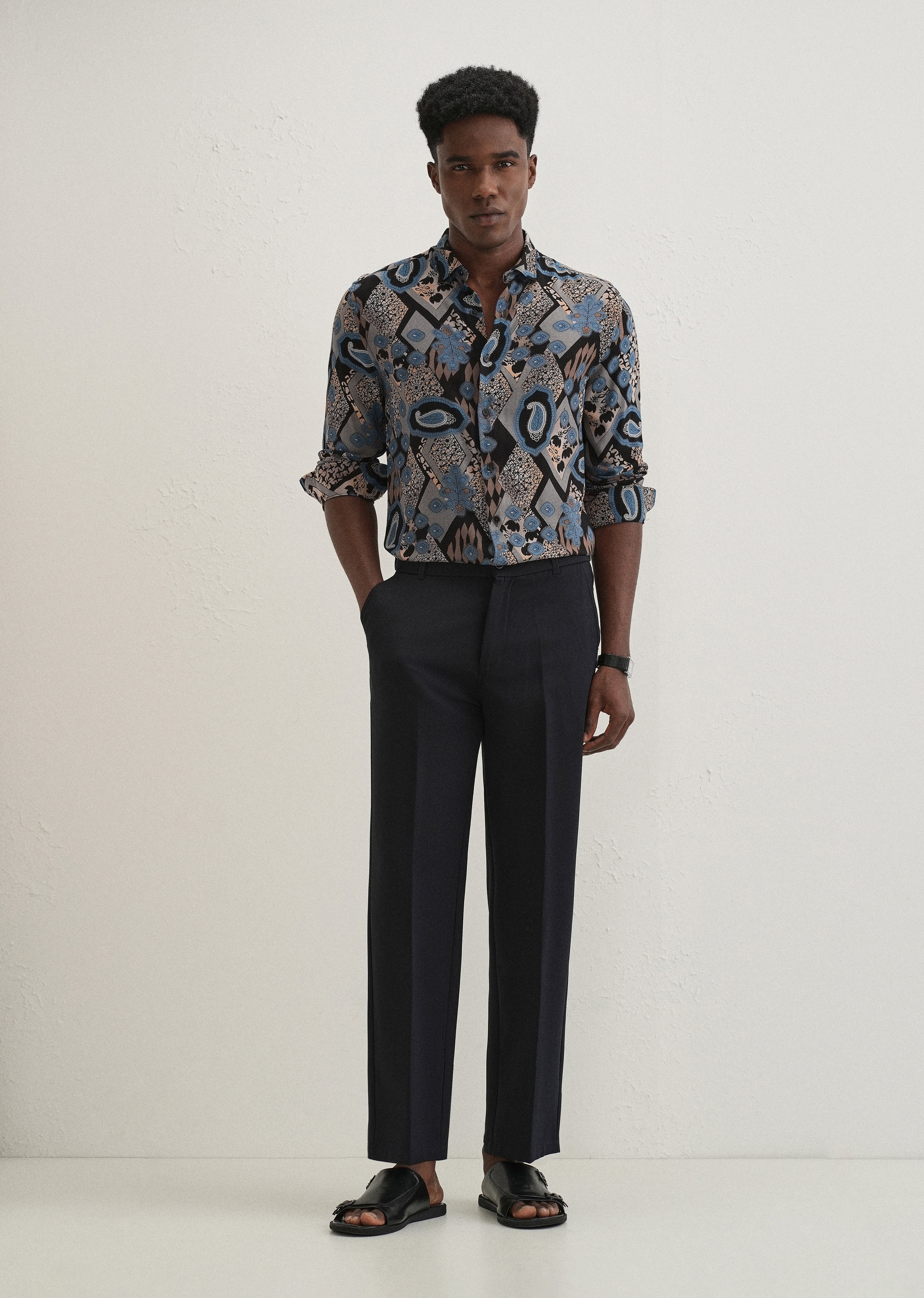 Blue Feather Shirt
