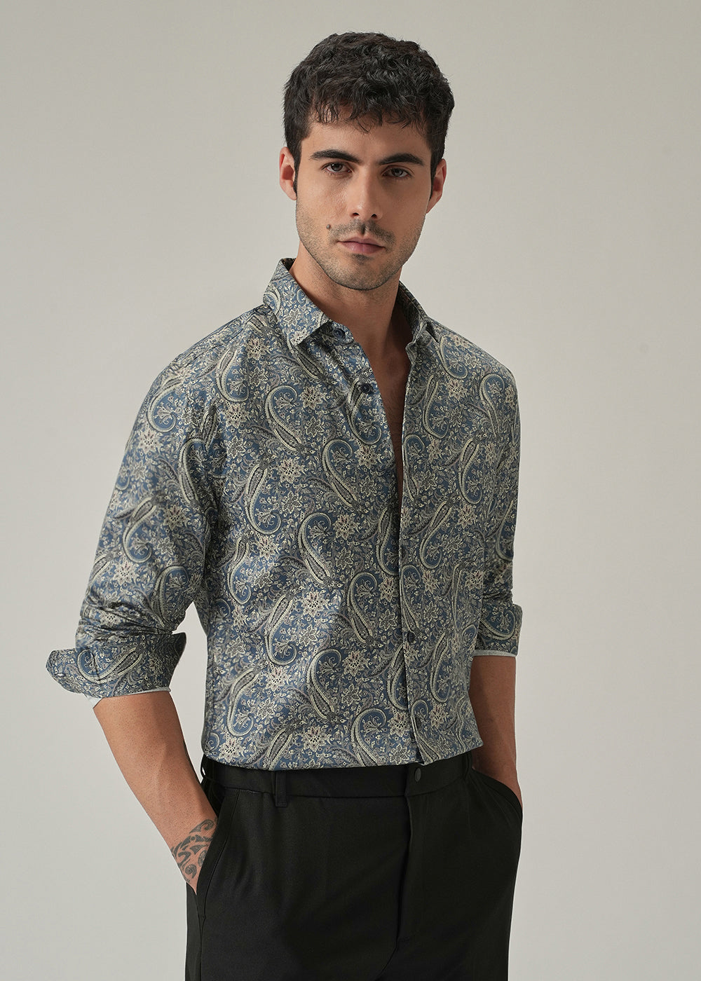 Bohemian Paisley Print Shirt