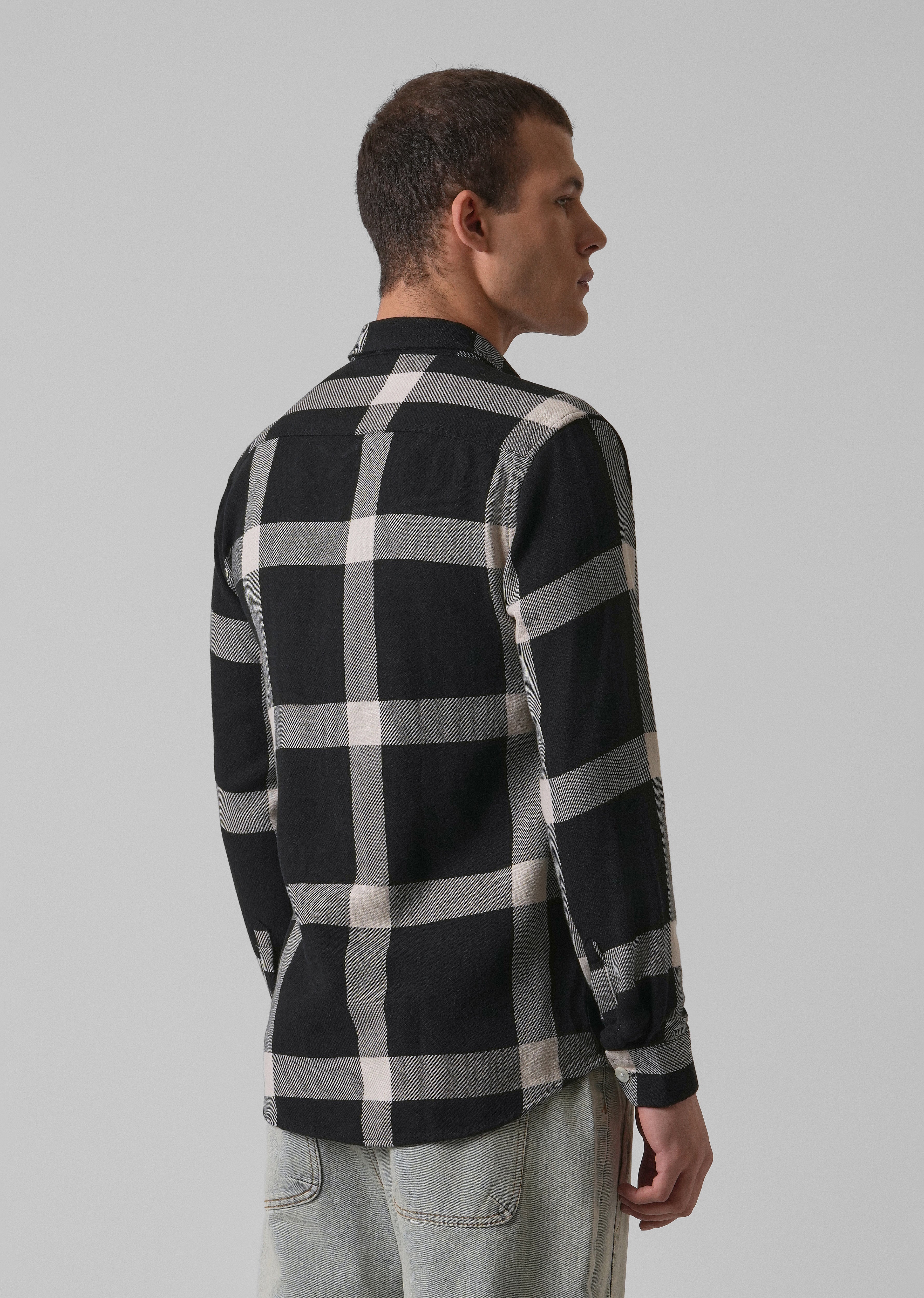 Bold Classic Brushed Cotton Check Shirt