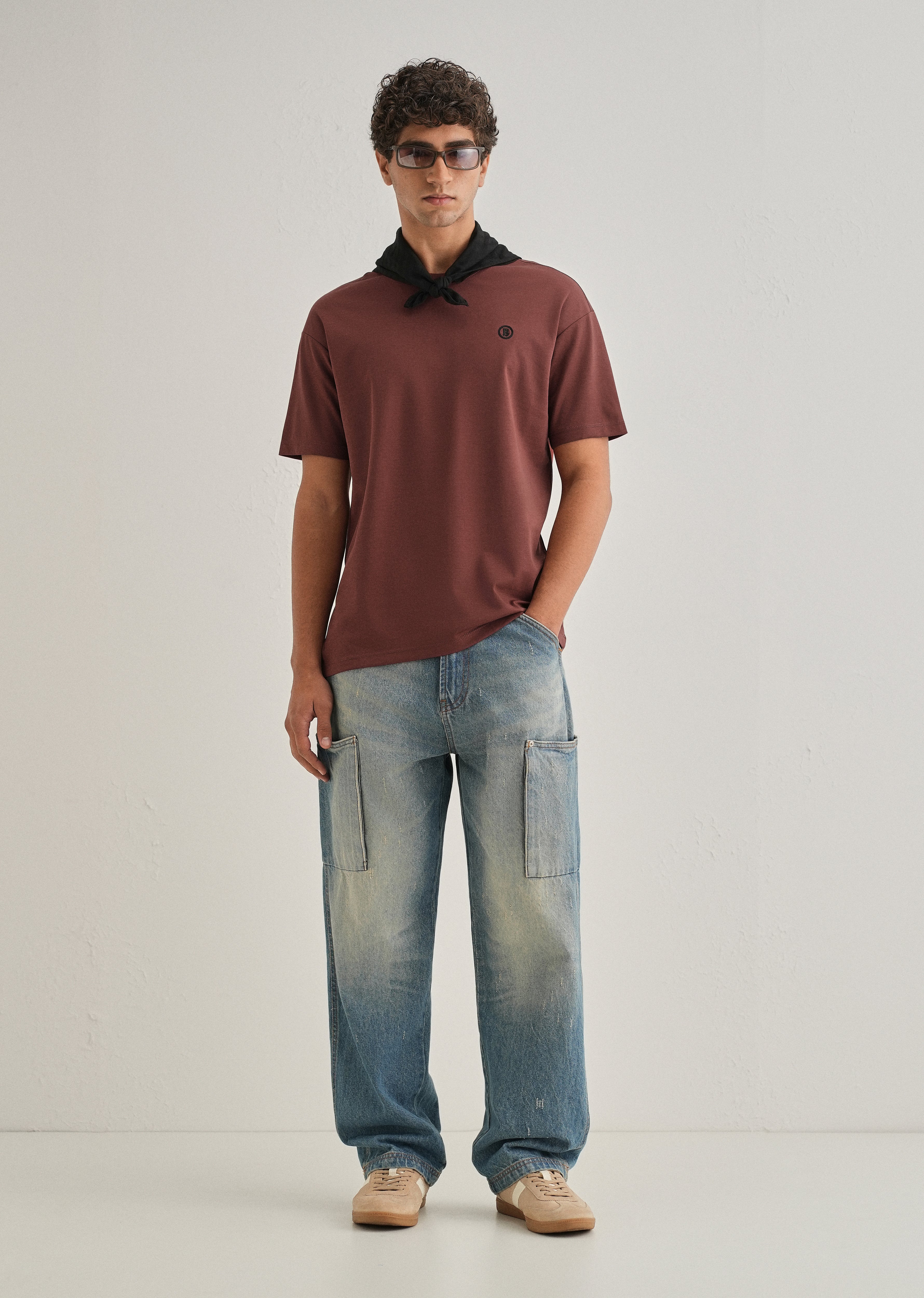 Brick Red Crew Neck T-shirt