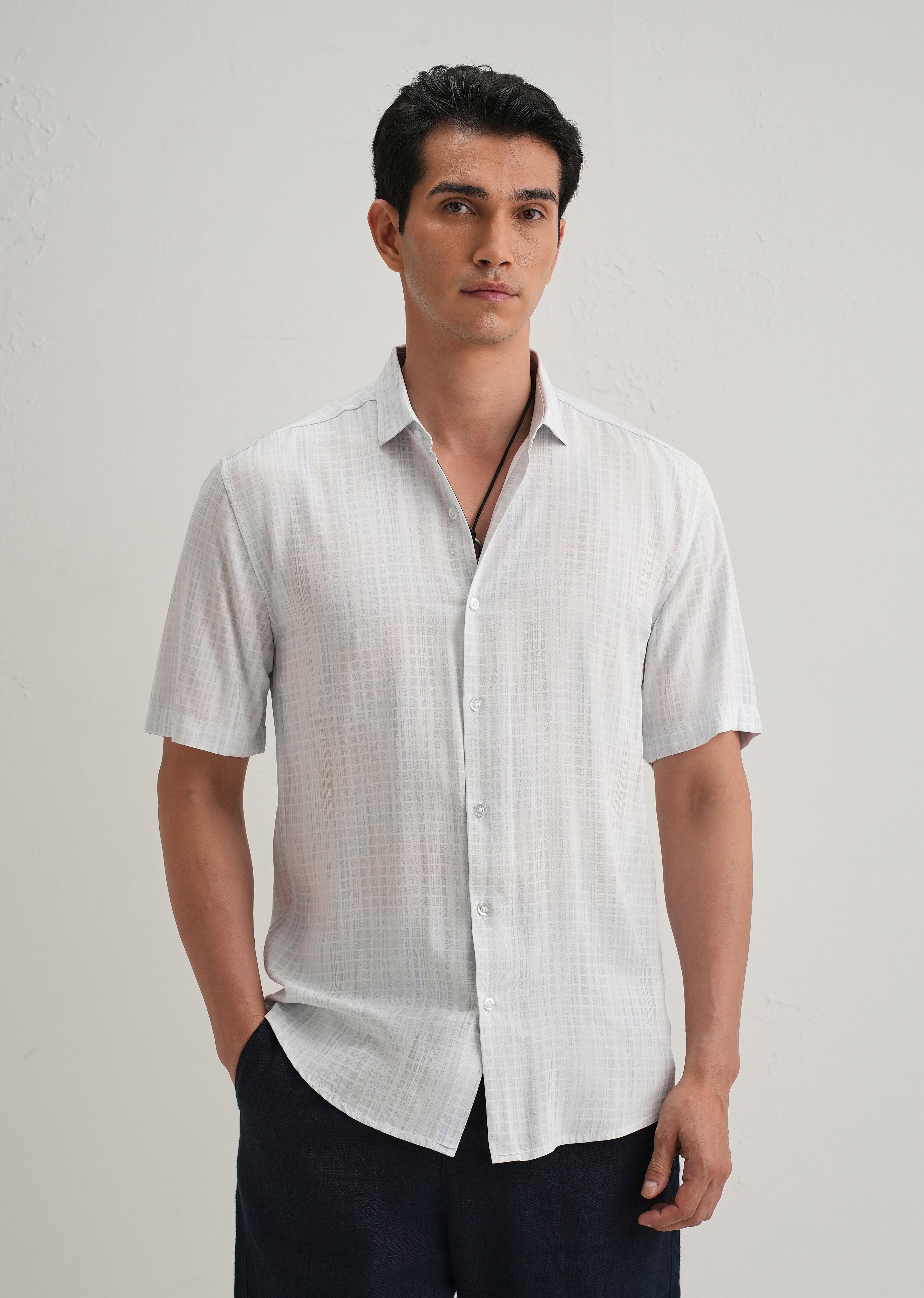 Broken Light Blue Stripe Shirt