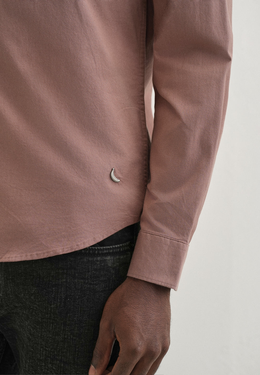 Brown Contrast Placket Shirt