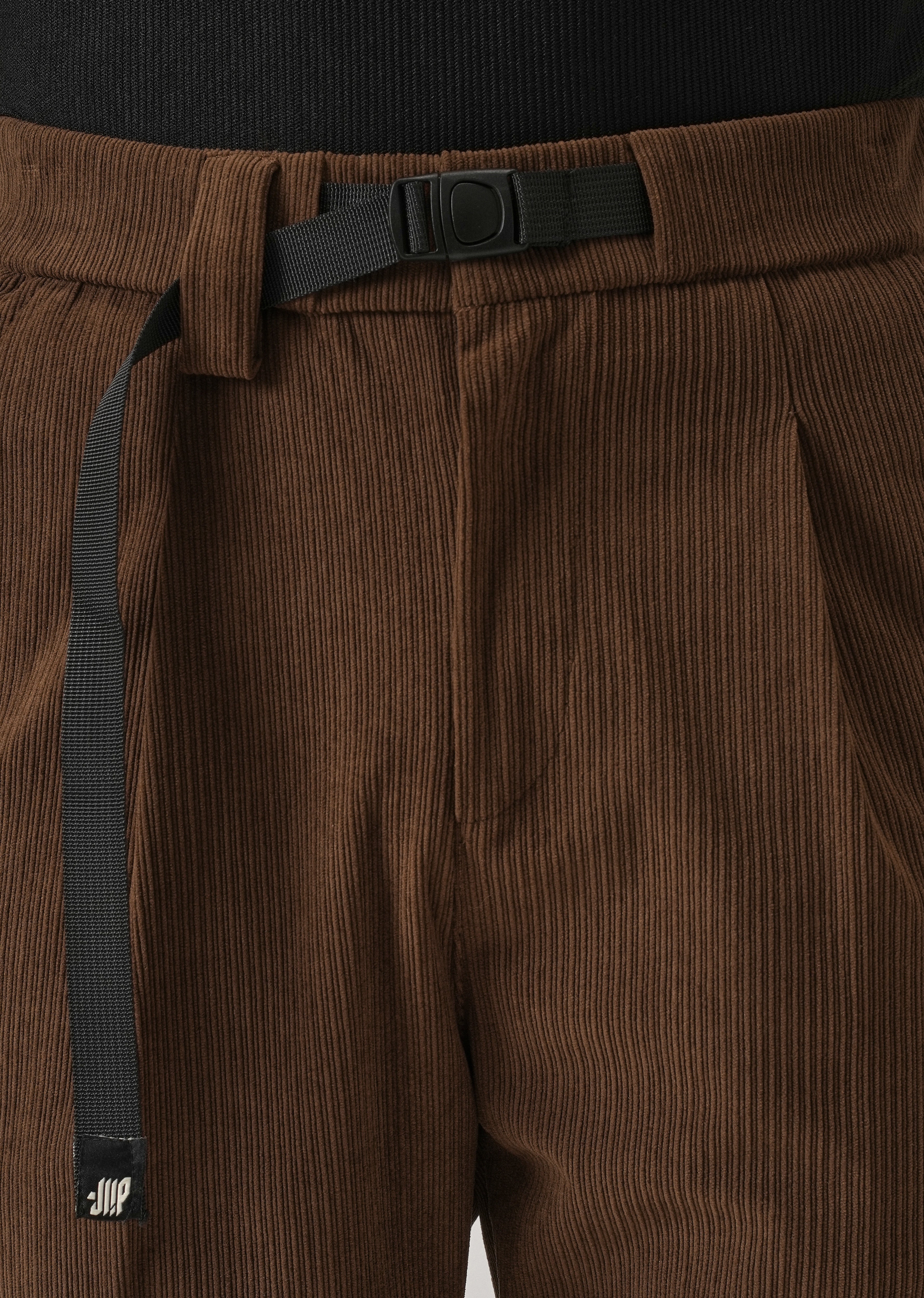 Brown Corduroy Belted Pant