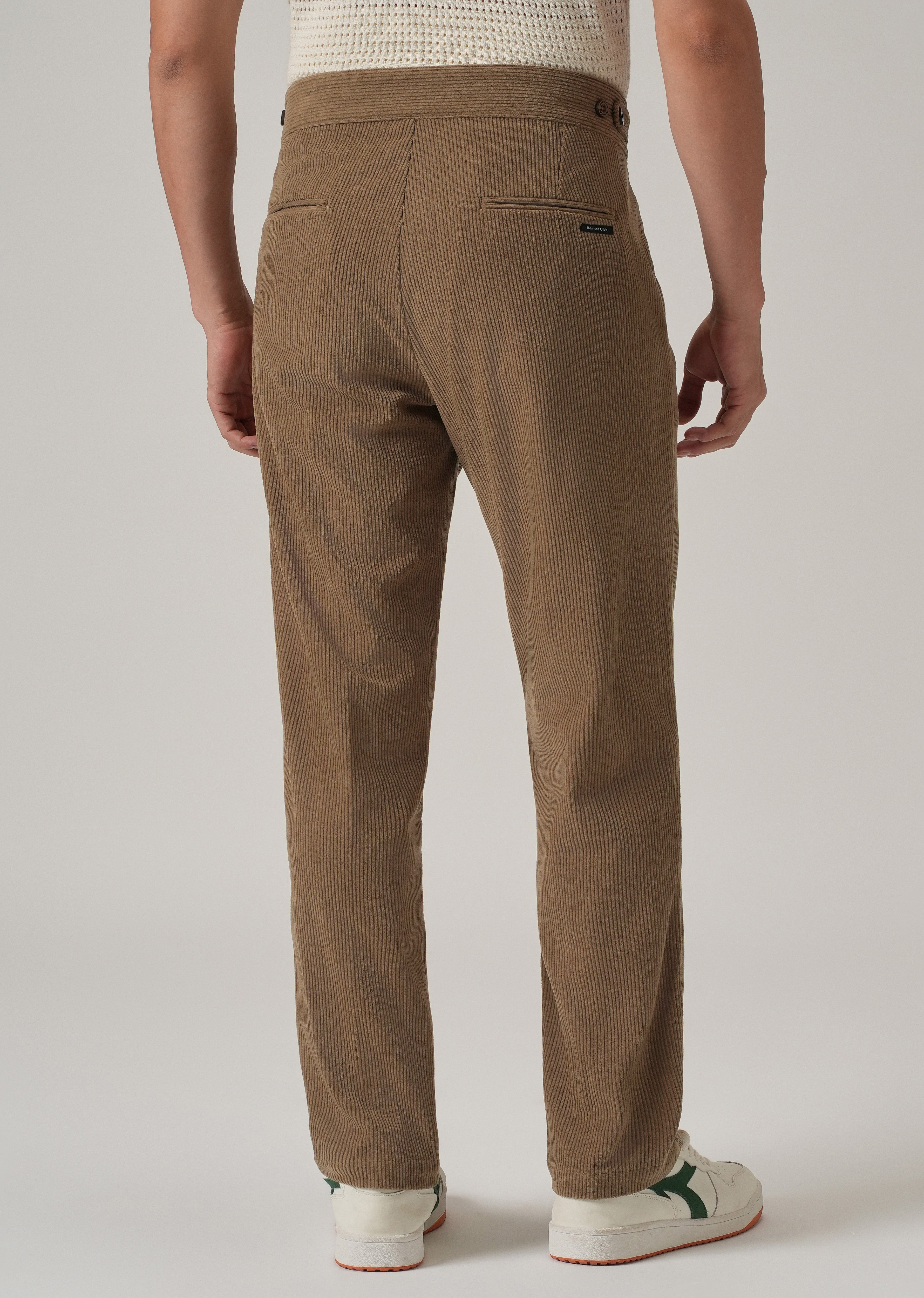 Brown Corduroy Gurkha Pants