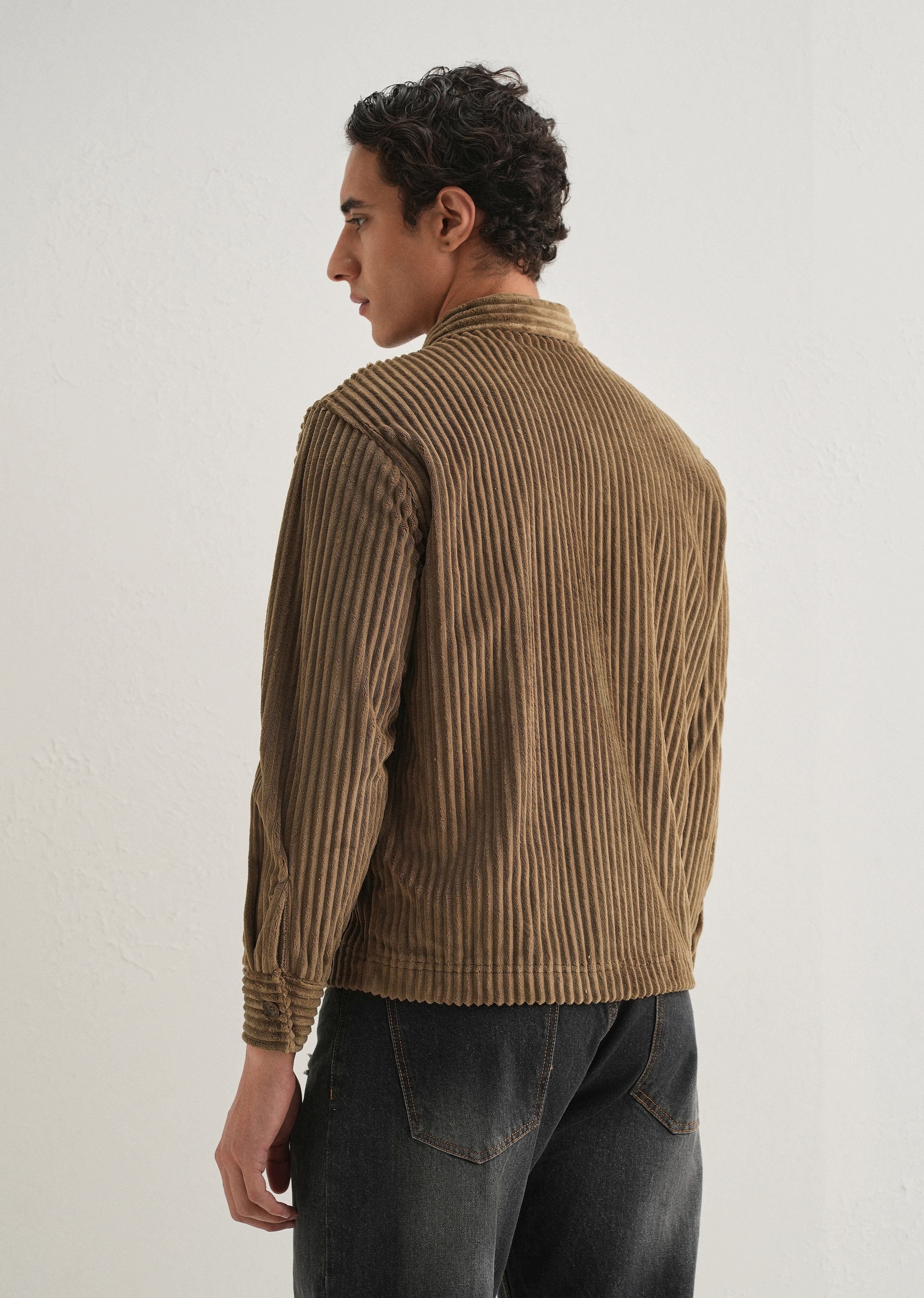 Brown Corduroy Shacket