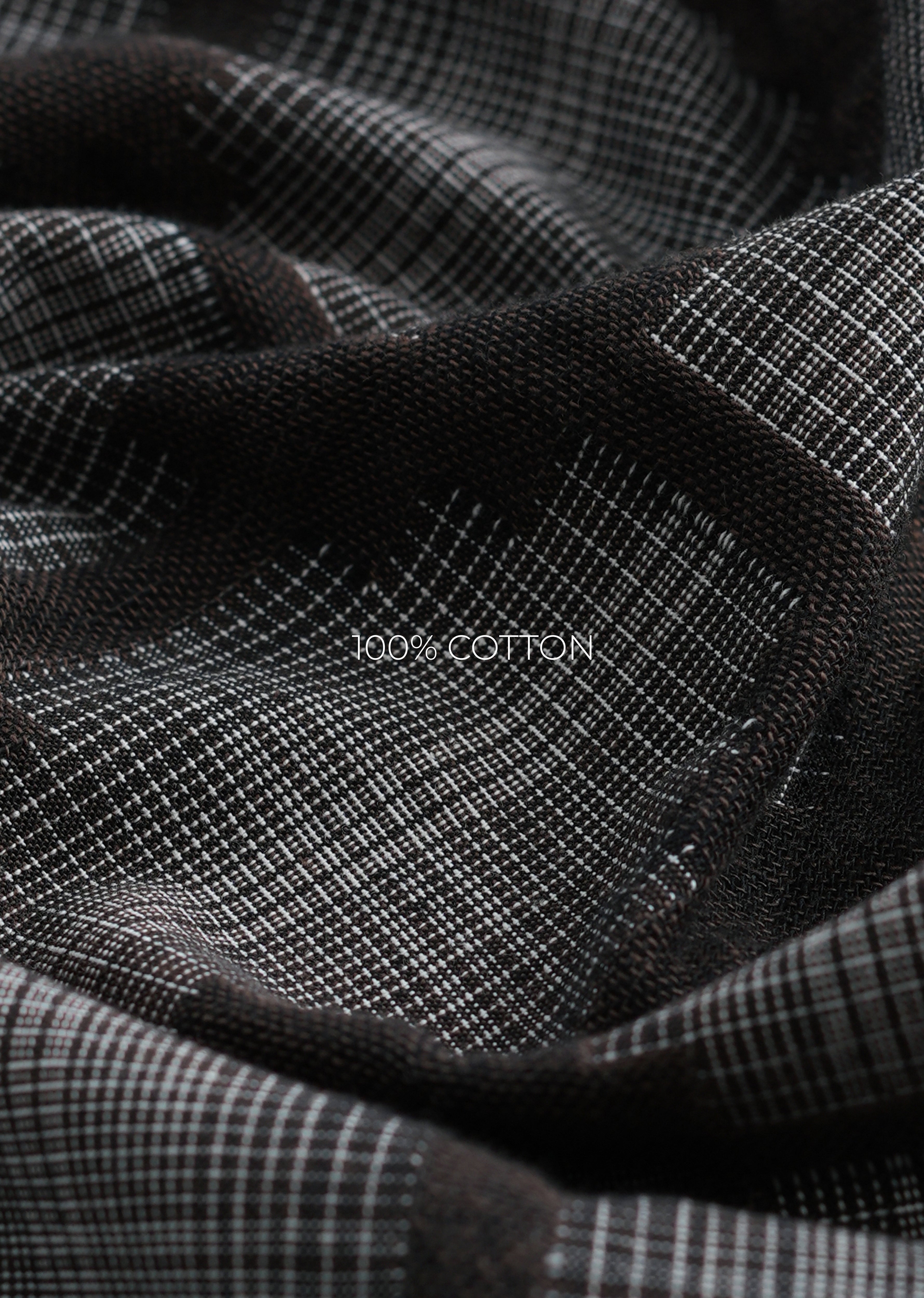 Brown Geometric Jacquard Shirt