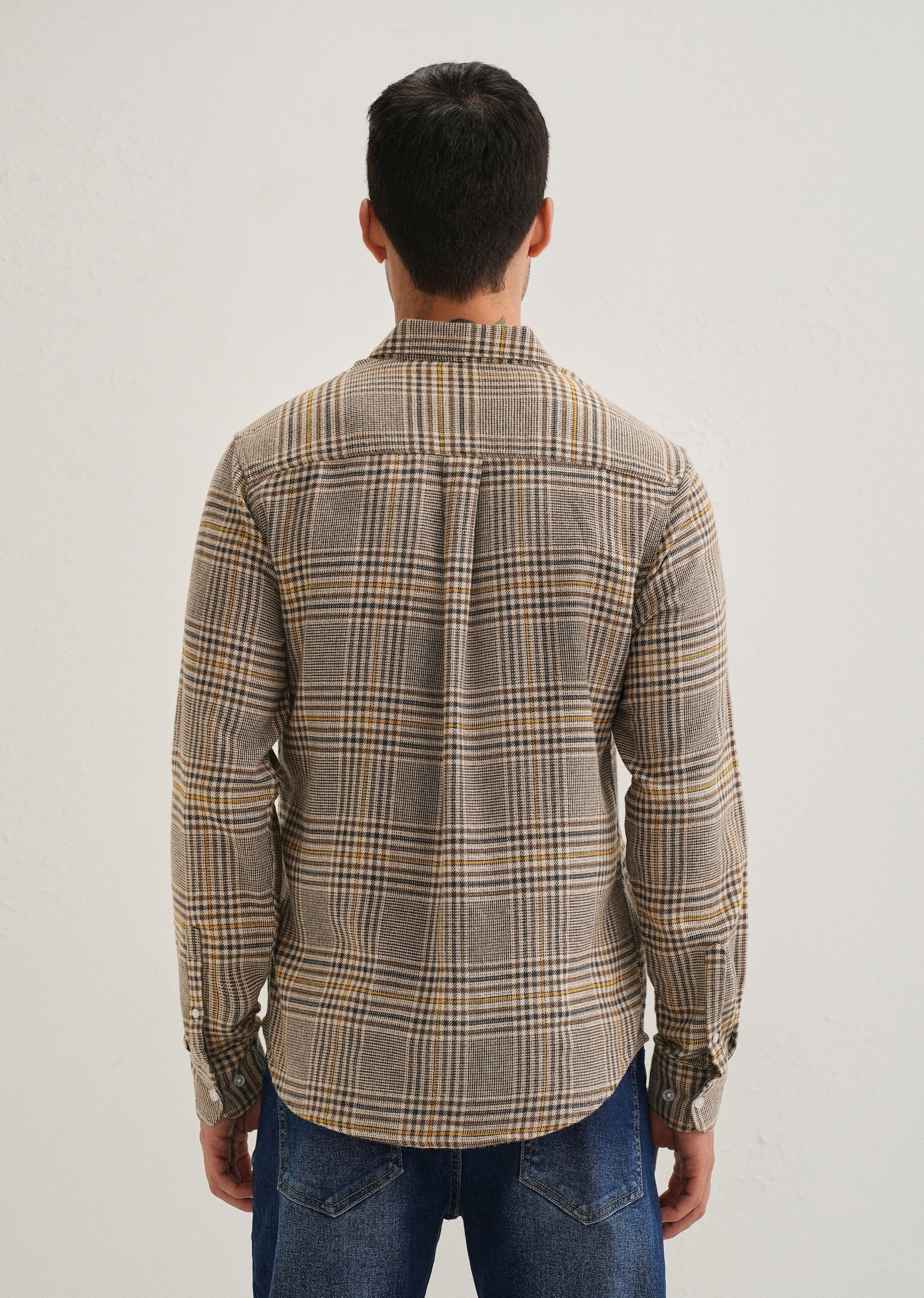 Brown Glen Plaid Check Shirt