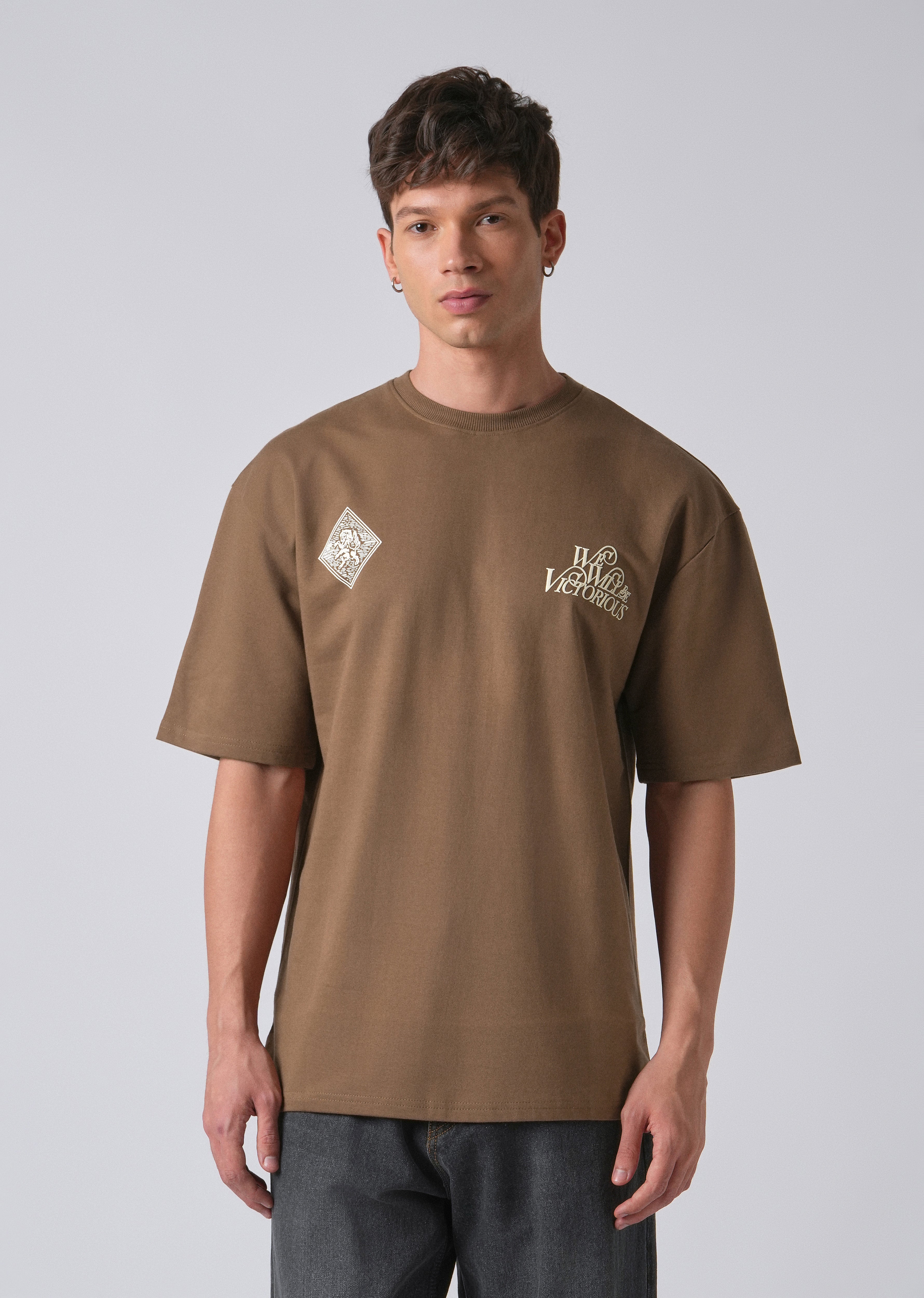 Brown Oversized T-shirt
