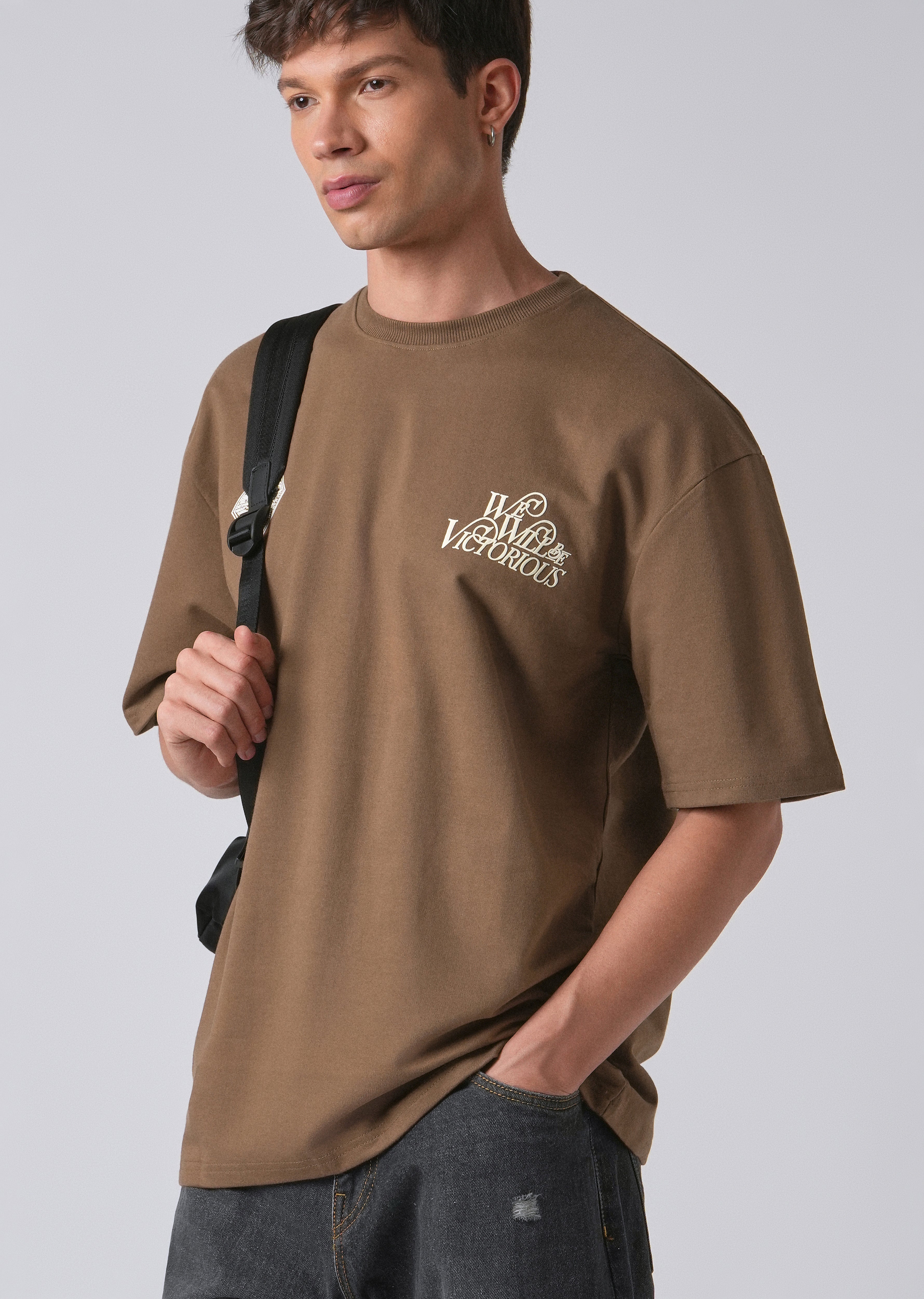 Brown Oversized T-shirt
