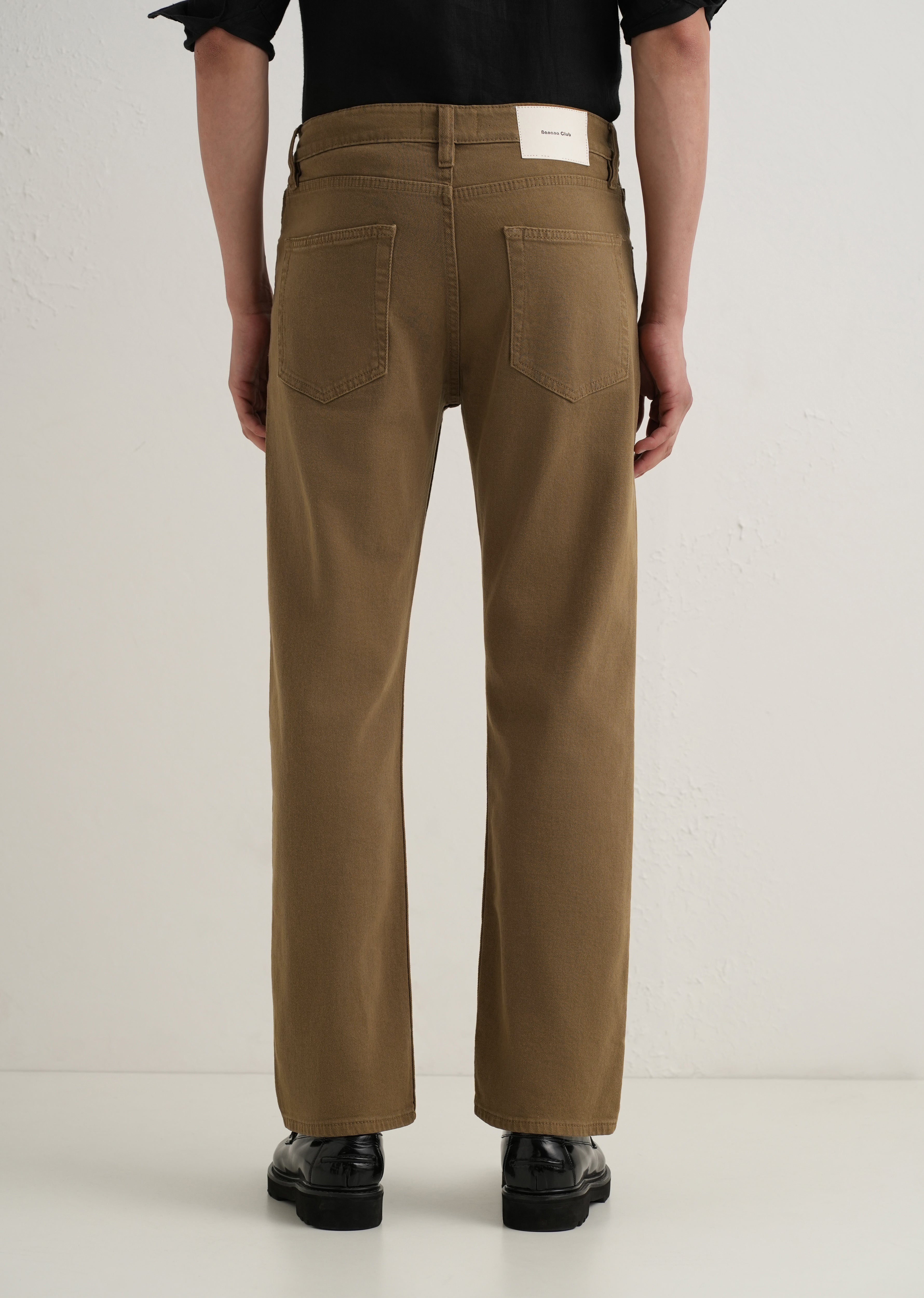 Brown Regular Fit Denim