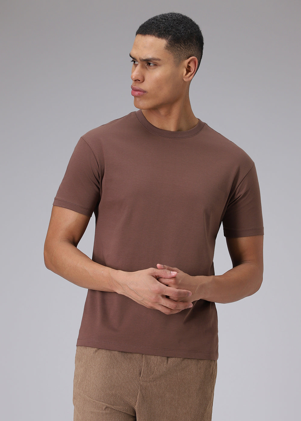 Brown Regular Fit T-shirt