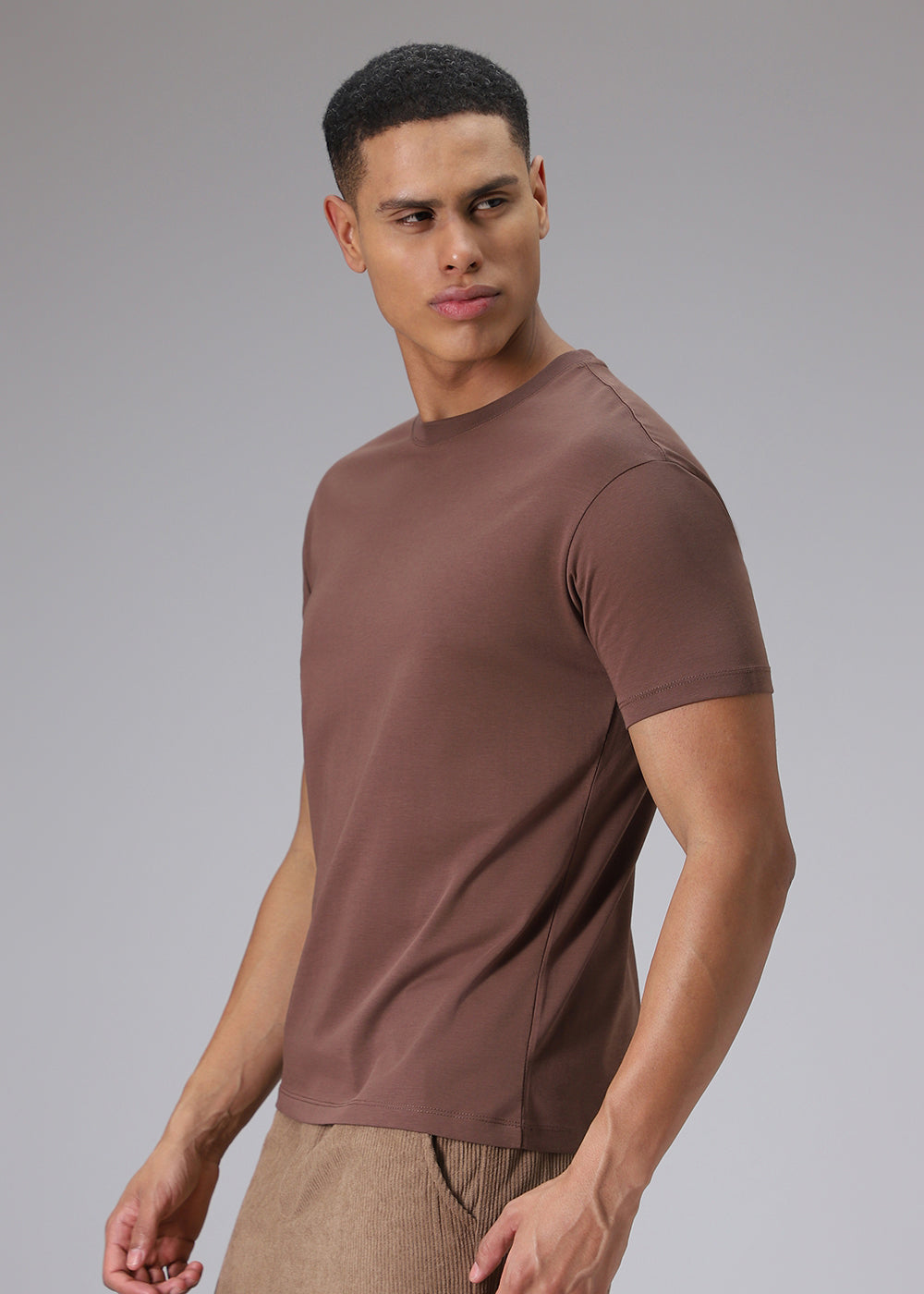 Brown Regular Fit T-shirt
