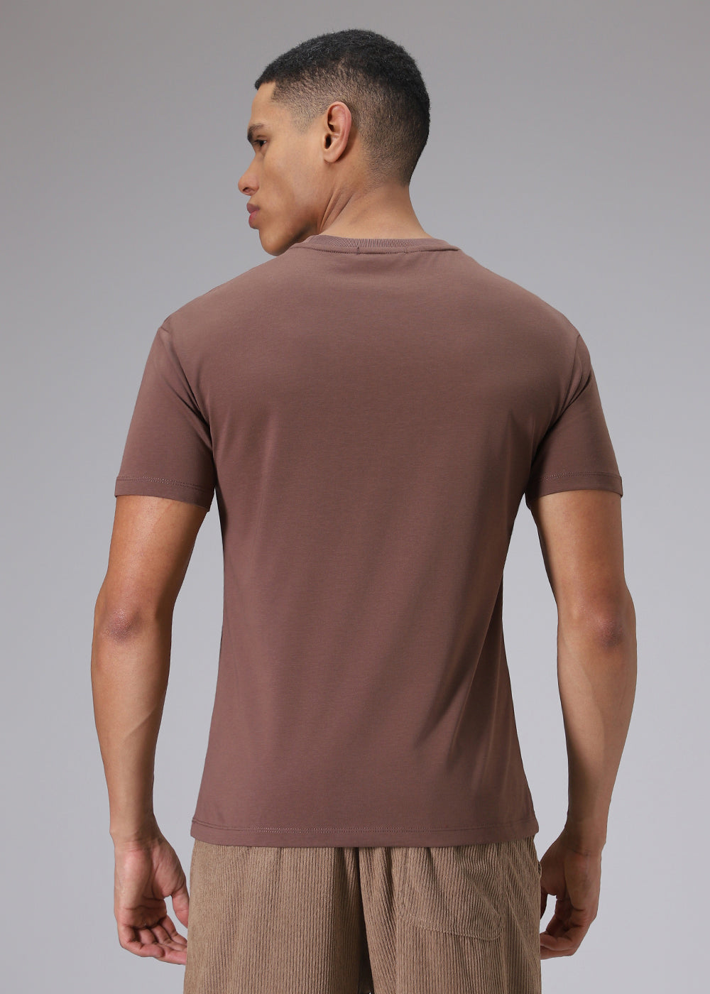 Brown Regular Fit T-shirt
