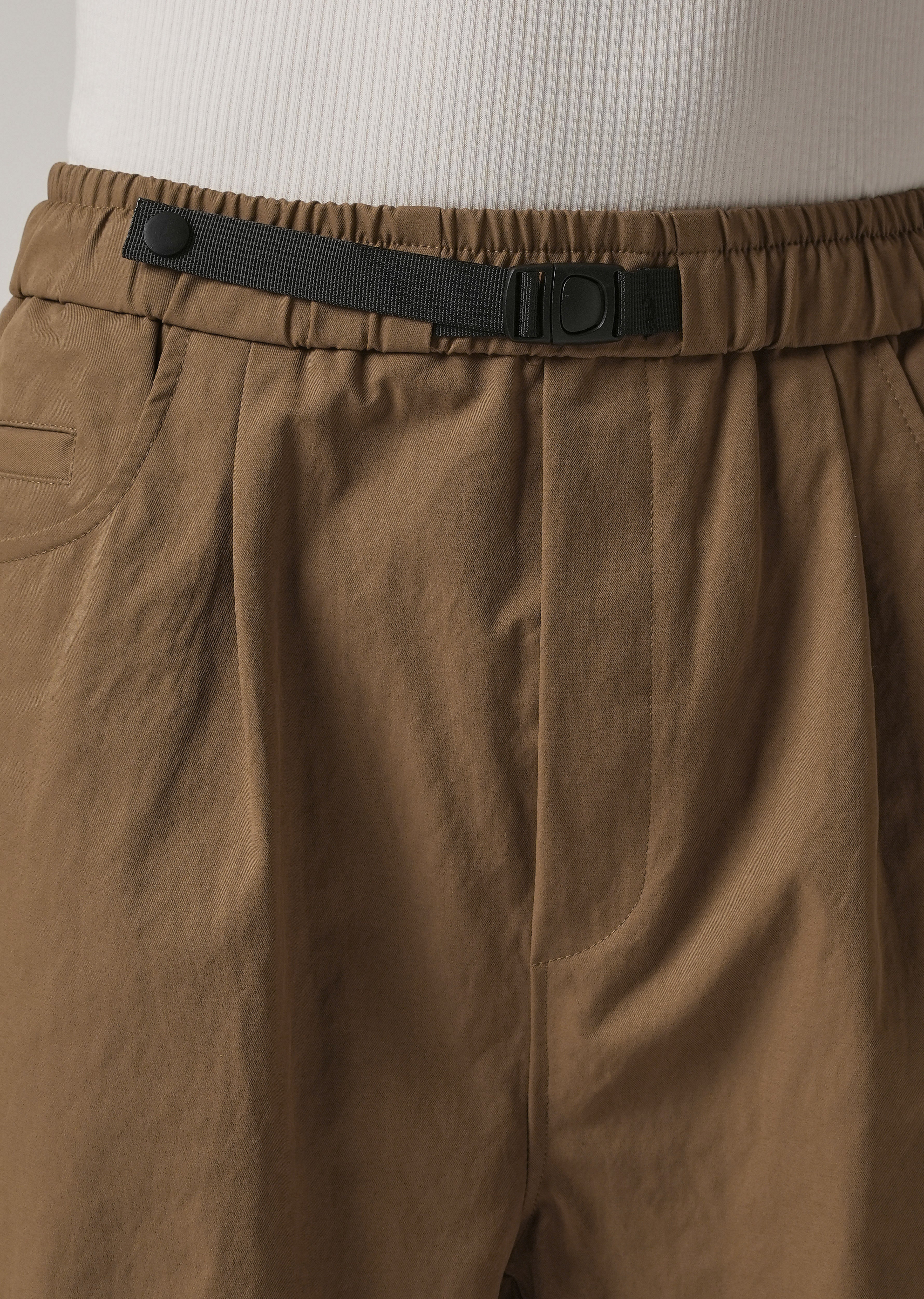 Brown Twill Relaxed Fit Pant