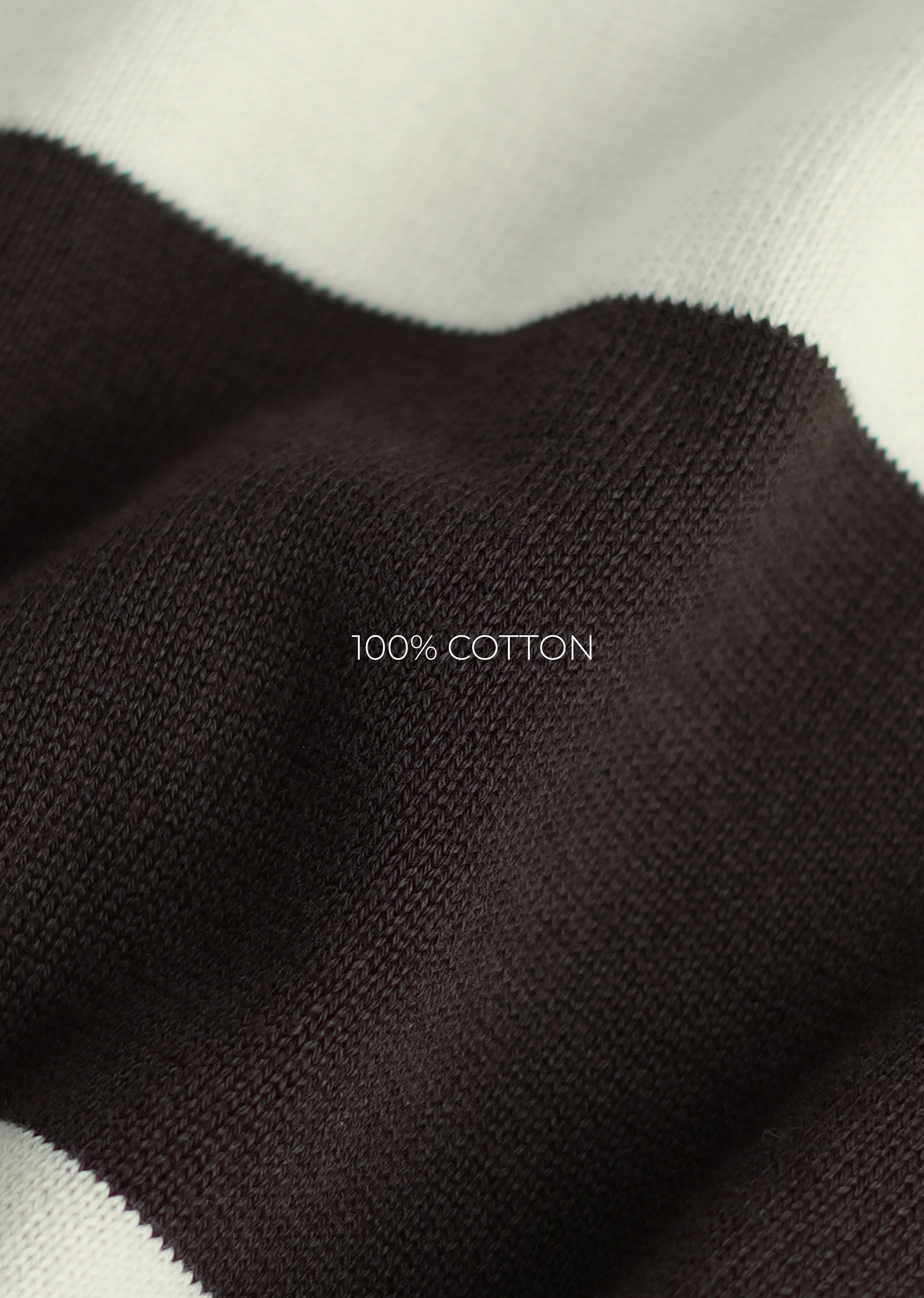 Brown Striped Knitted Polo