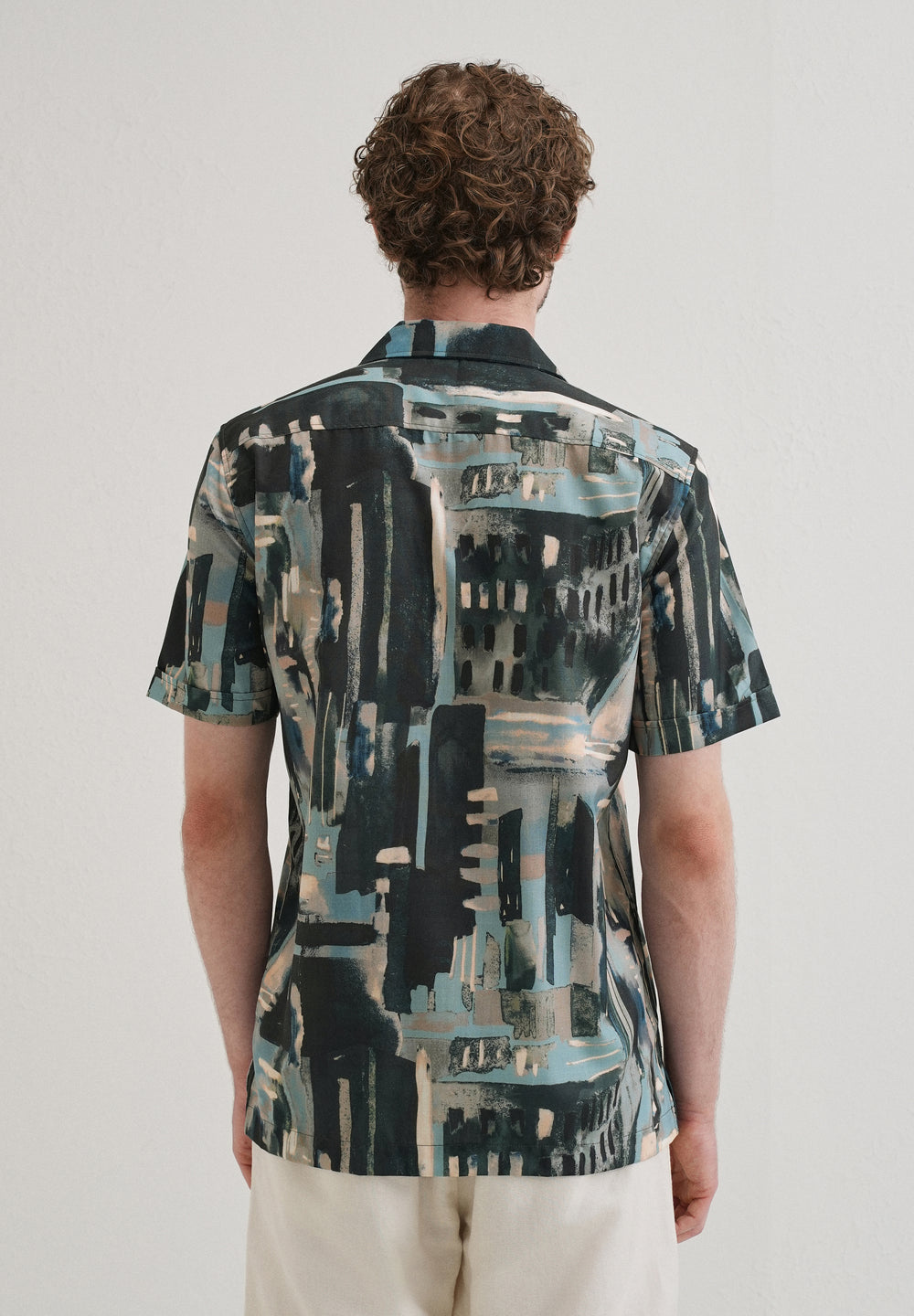 Brush Work Half Sleeve Shirt