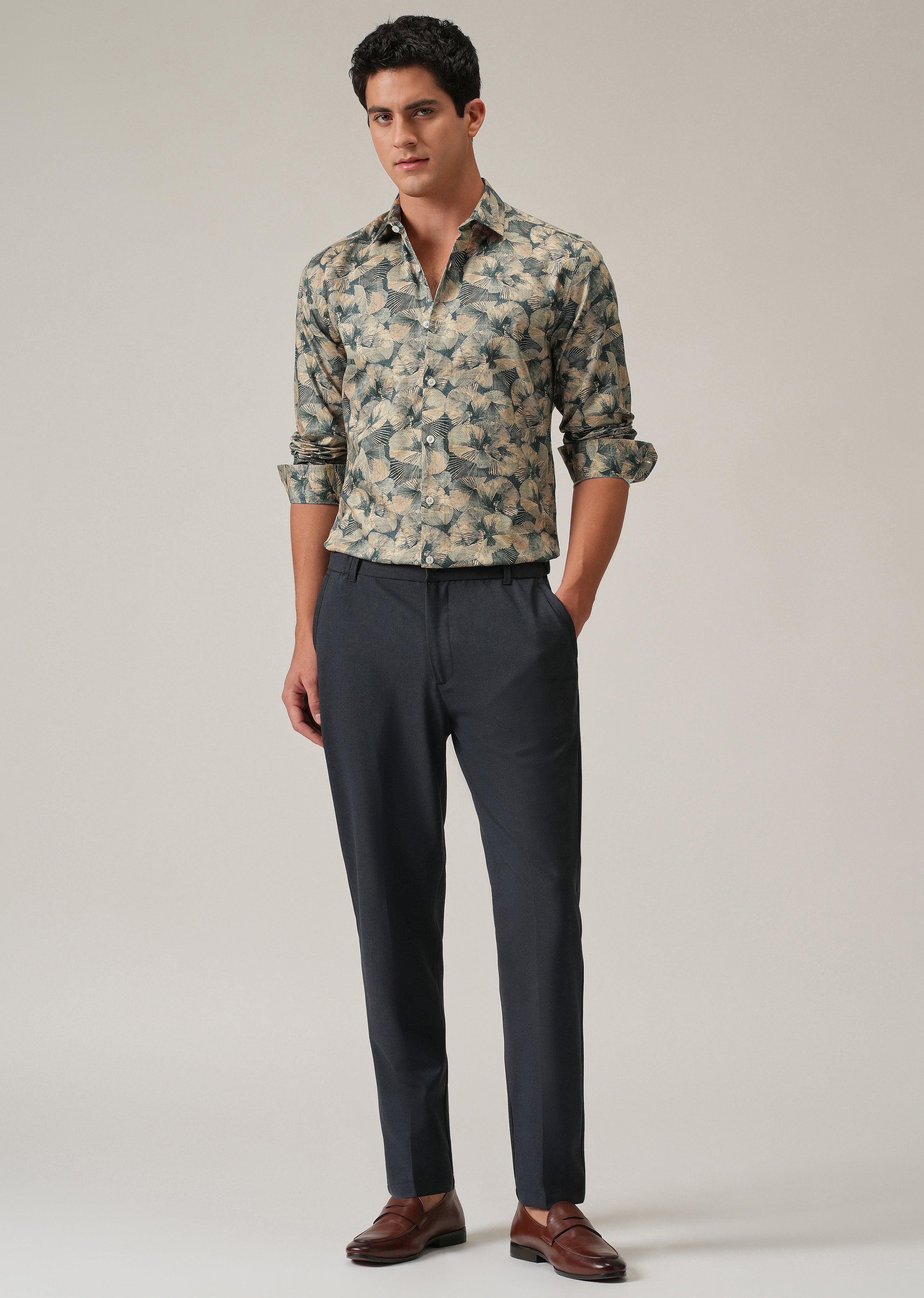 Brushstroke Circle Print Shirt