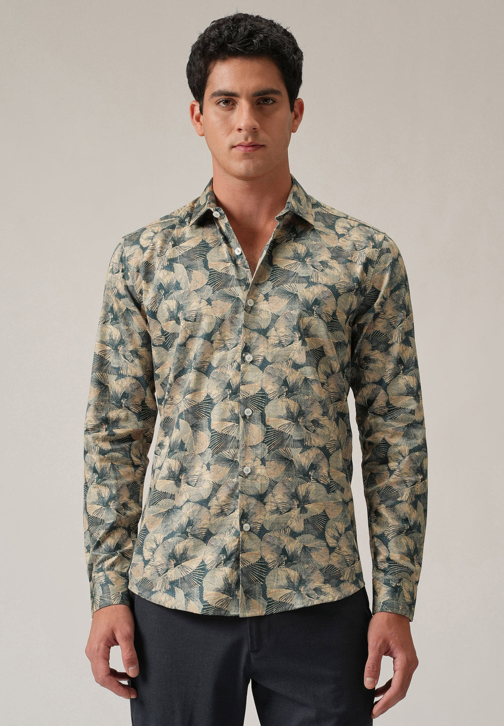 Brushstroke Circle Print Shirt