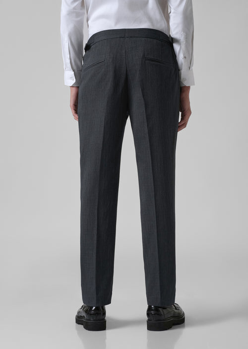 Burnt Grey Pleated Gurkha Pant