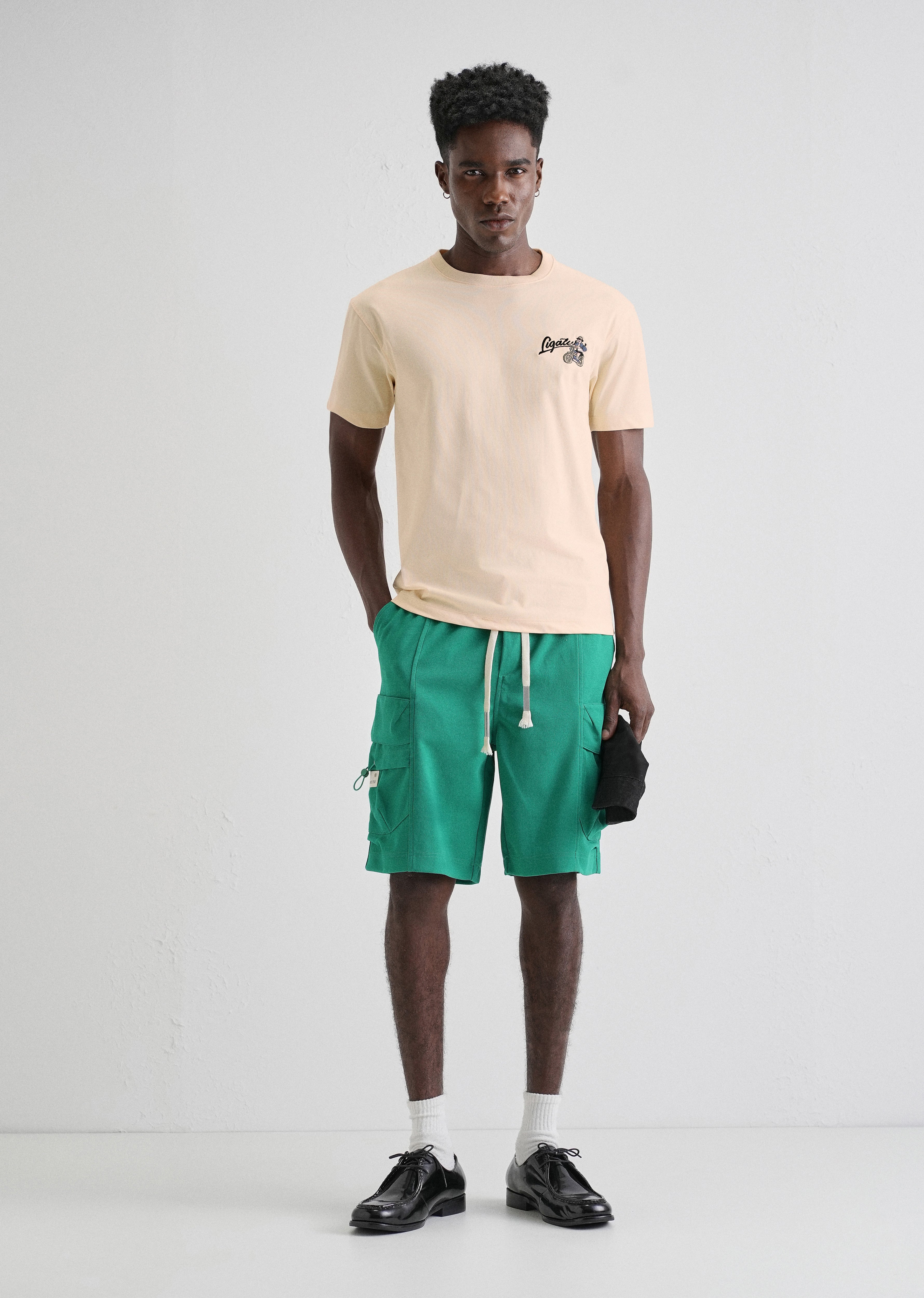 Butter Cream Back Printed T-shirt