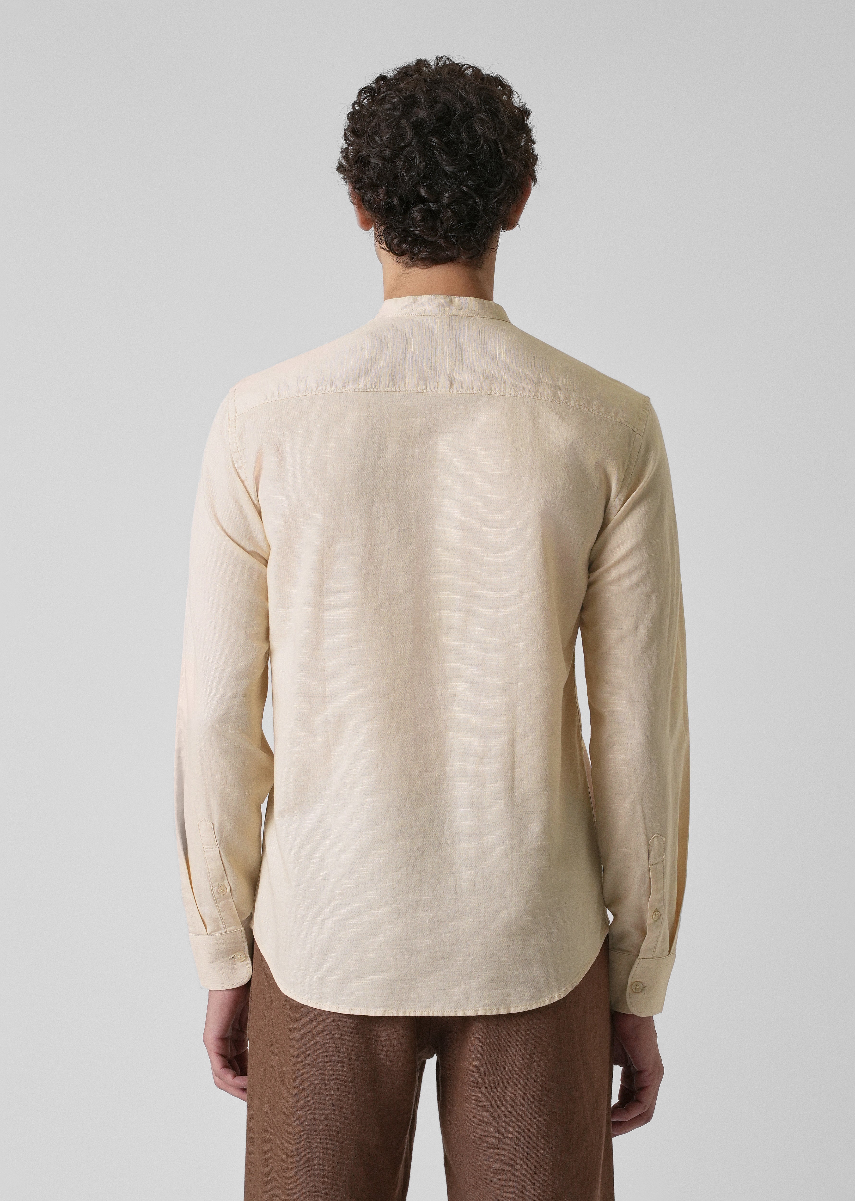 Butter Cream Cotton Linen Shirt