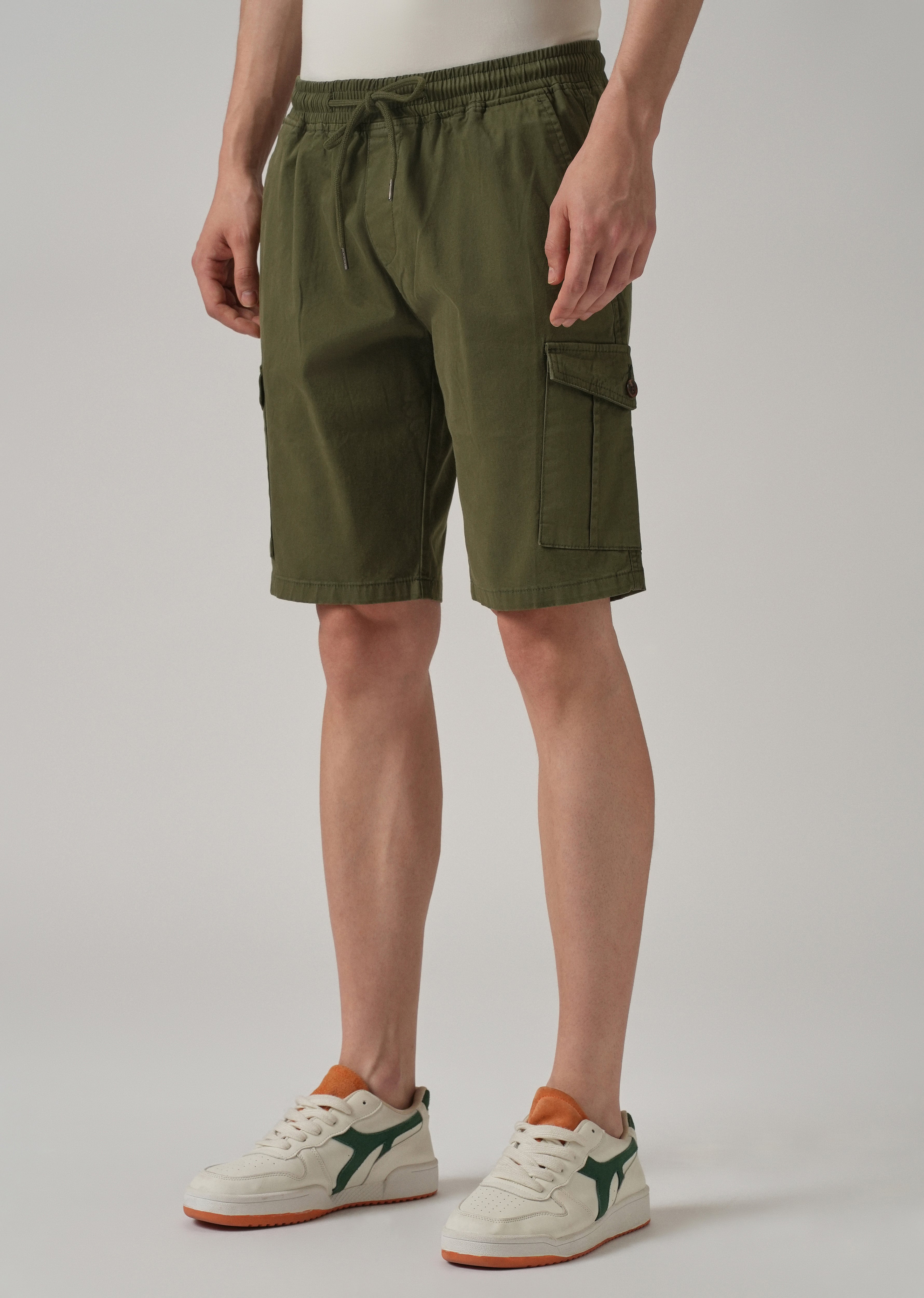 Castleton Green Cotton Cargo Shorts