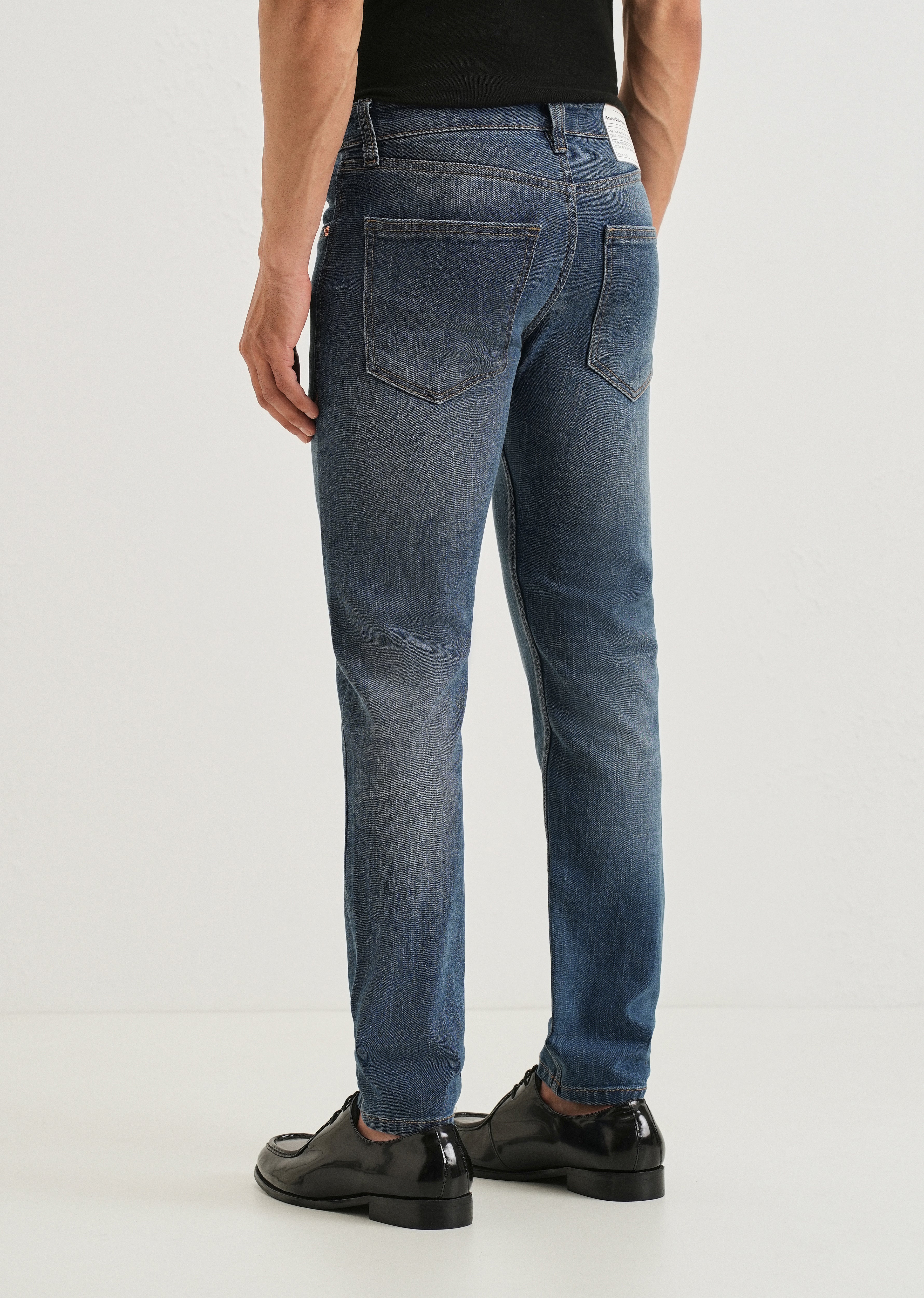 Cerulean Blue Slim Fit Jeans