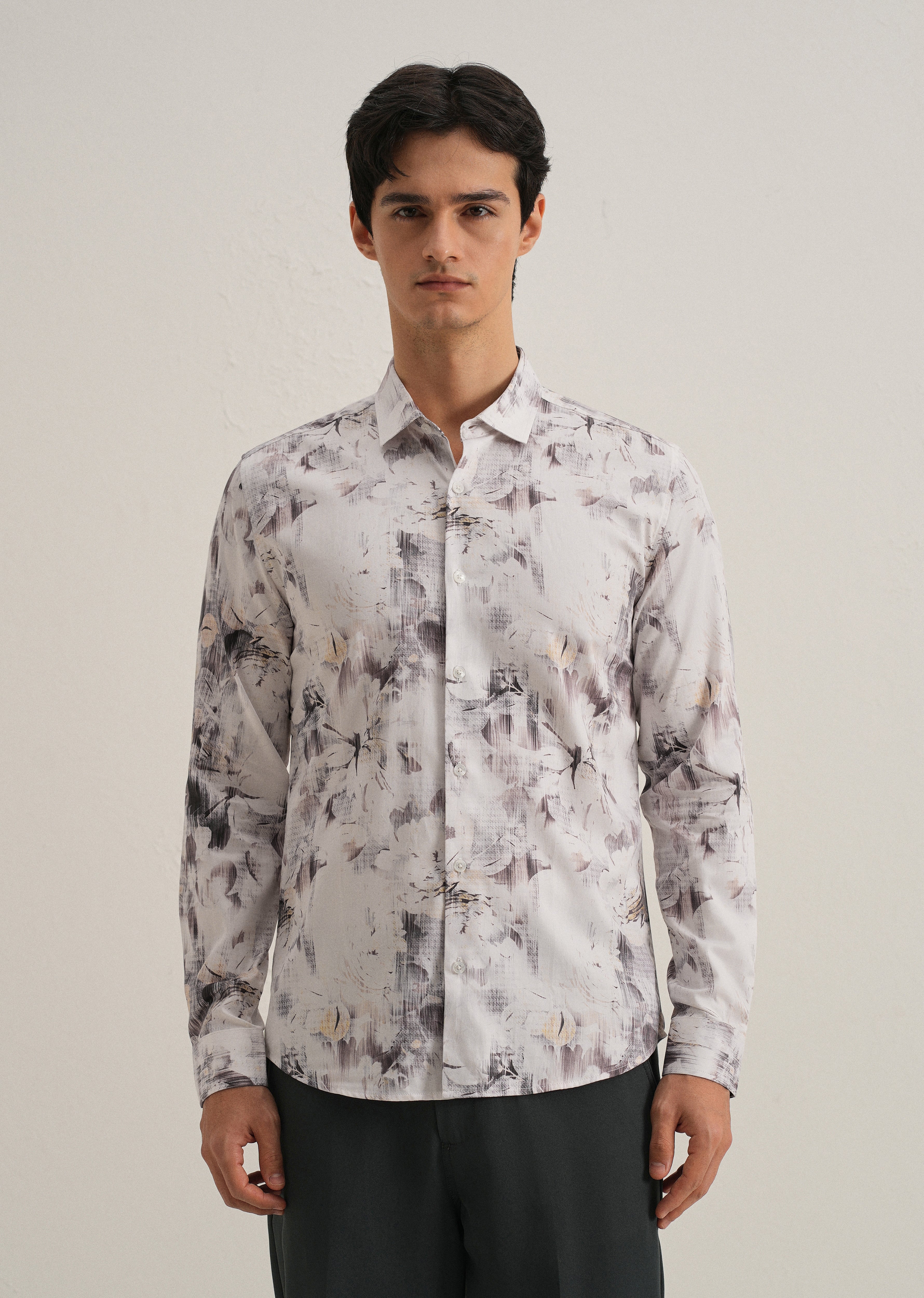 Chaos Flower Printed Shirt