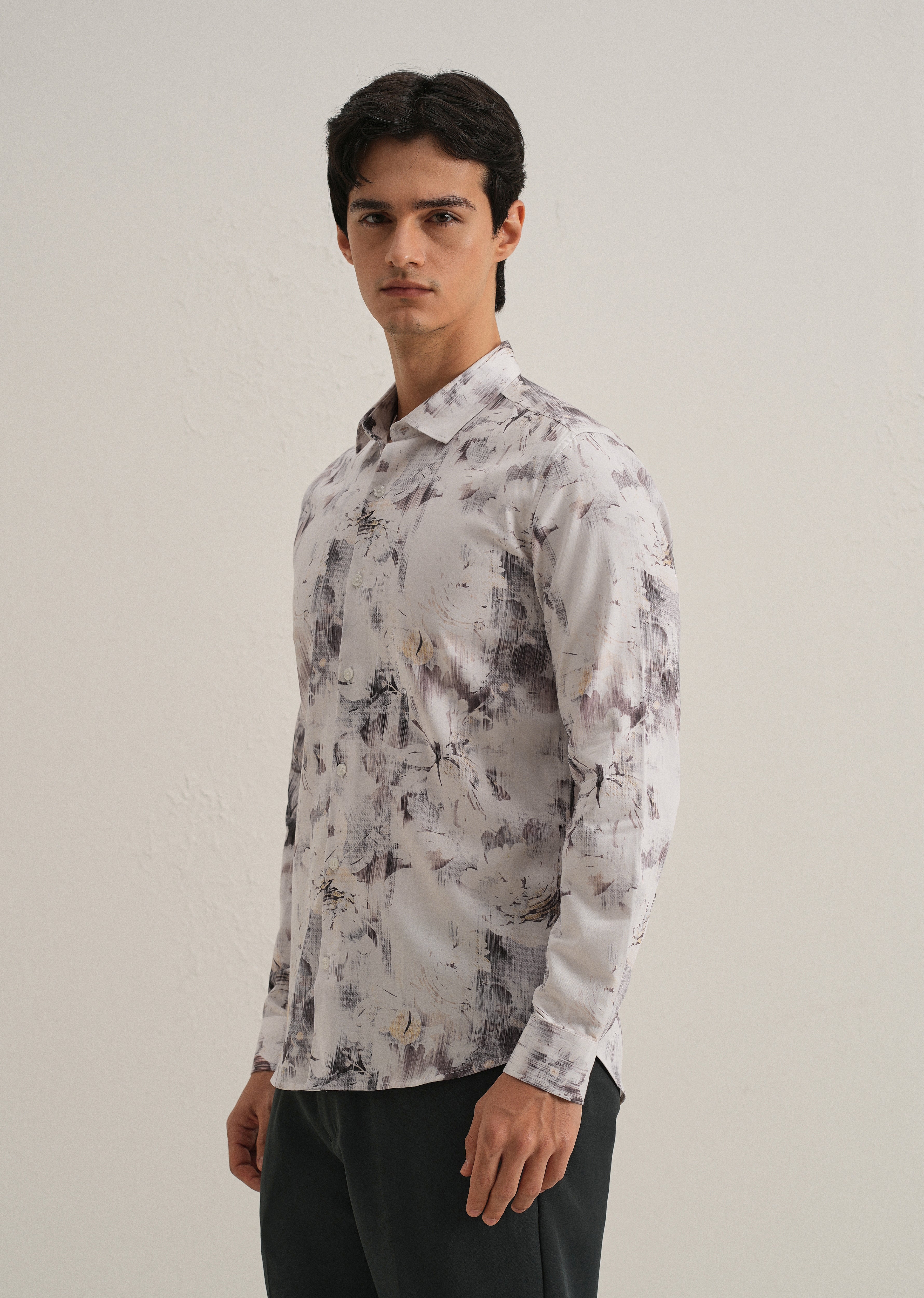 Chaos Flower Printed Shirt