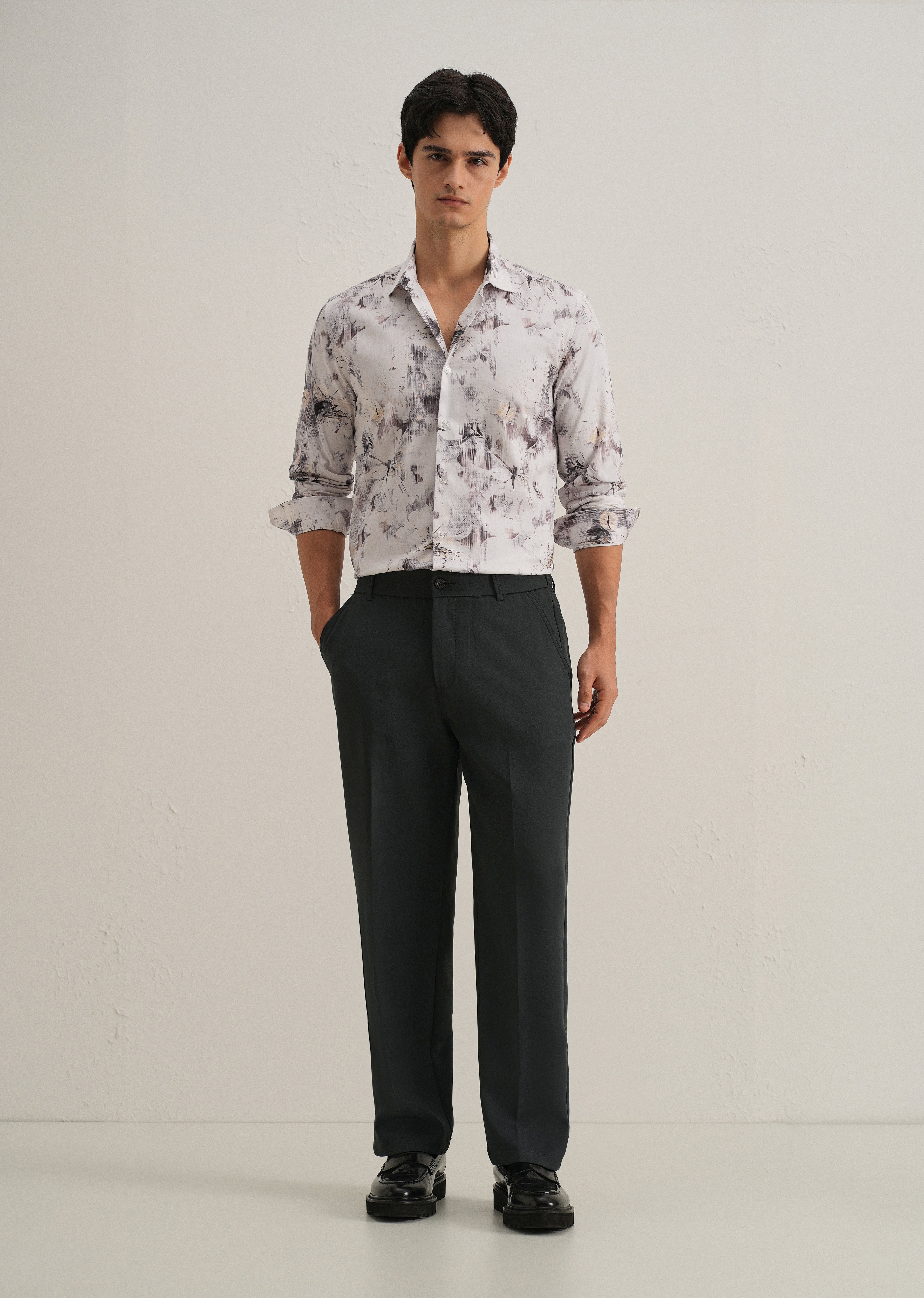 Chaos Flower Printed Shirt