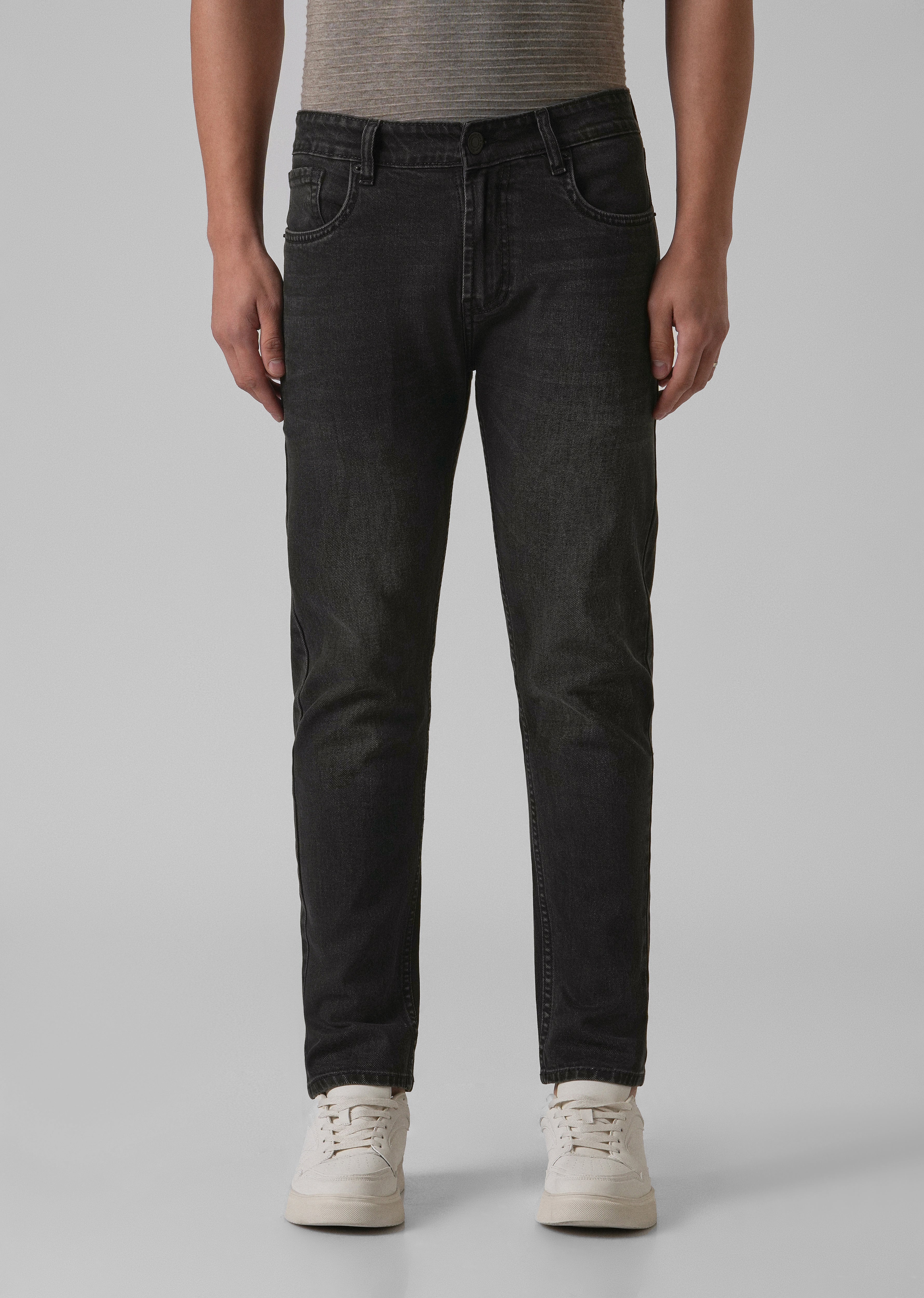 Black Charcoal Slim Fit Jeans